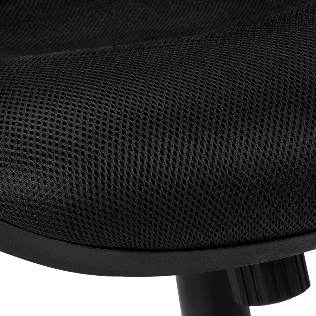 Aeroventis – Fauteuil de bureau à dossier haut en maille – Maille noire et chrome