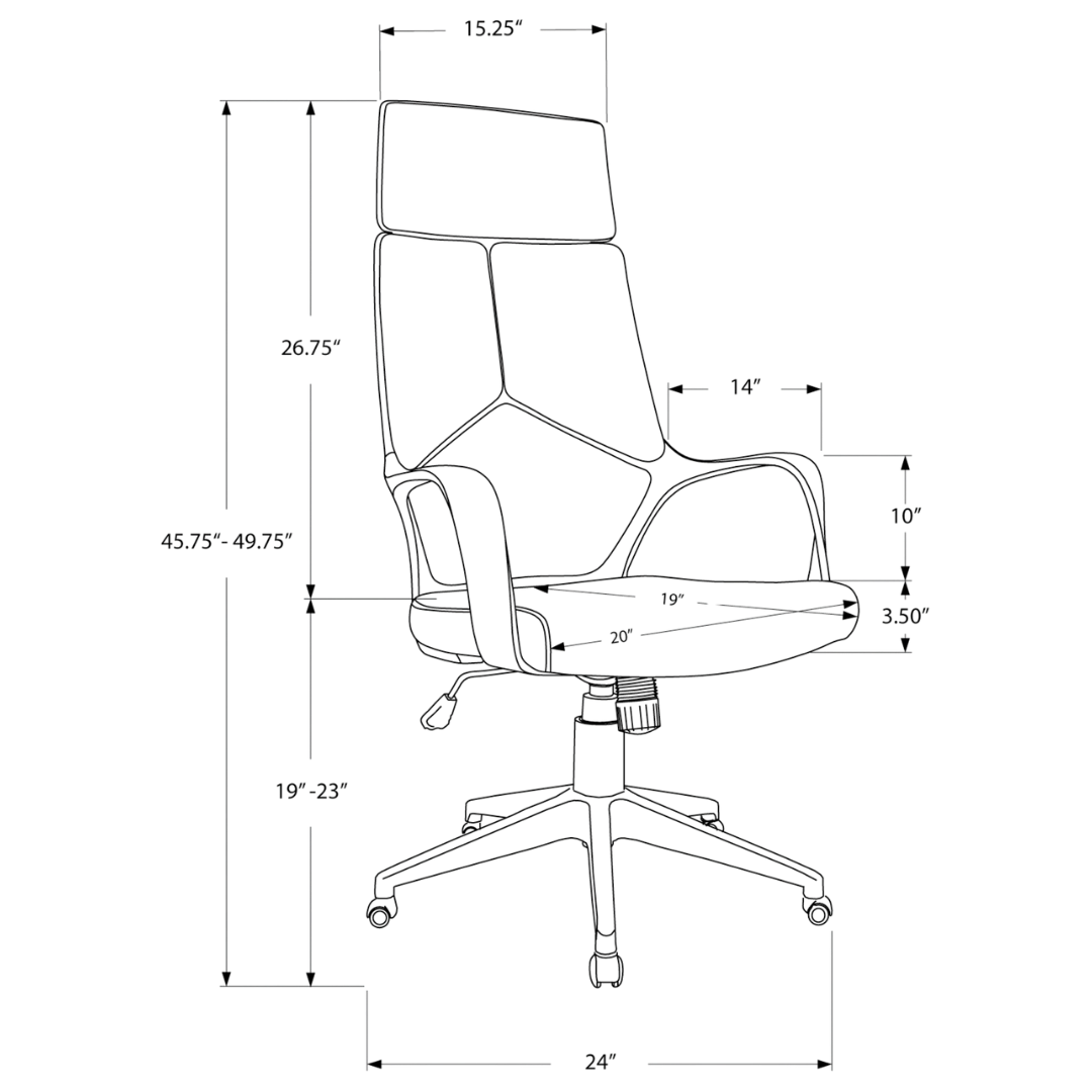 Stratoform – Fauteuil de bureau à dossier haut – Tissu noir