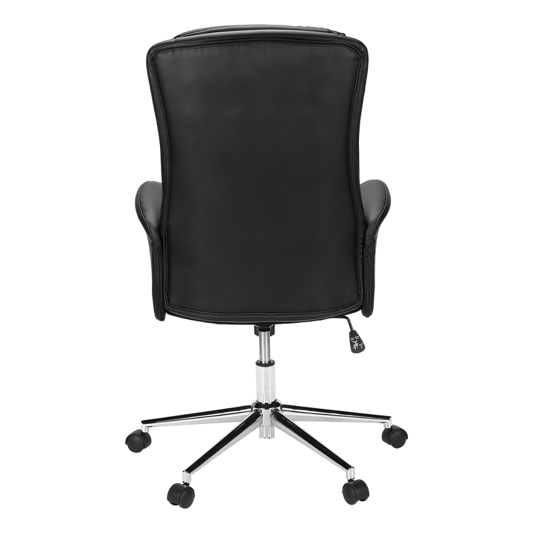 Execello – Fauteuil de bureau à dossier haut – Noir