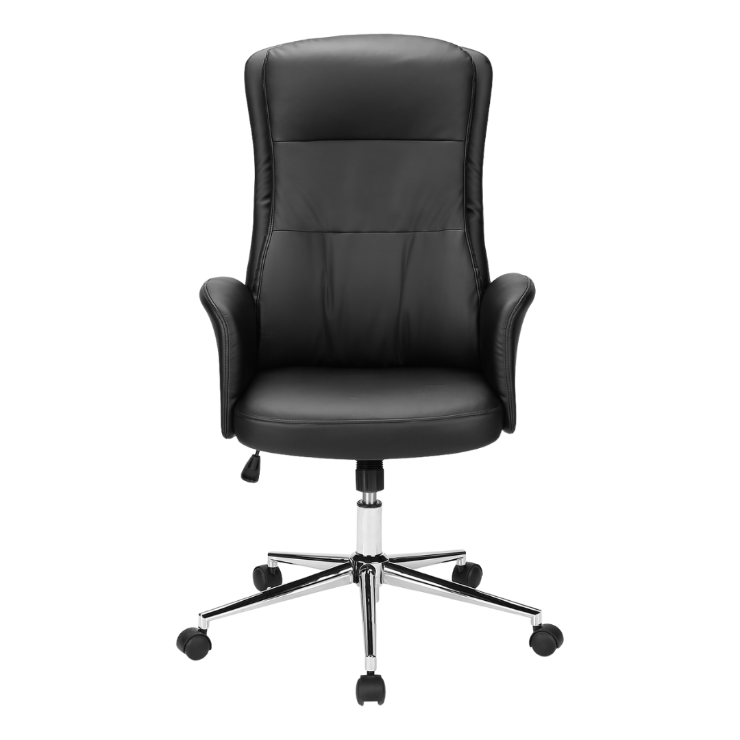 Execello – Fauteuil de bureau à dossier haut – Noir