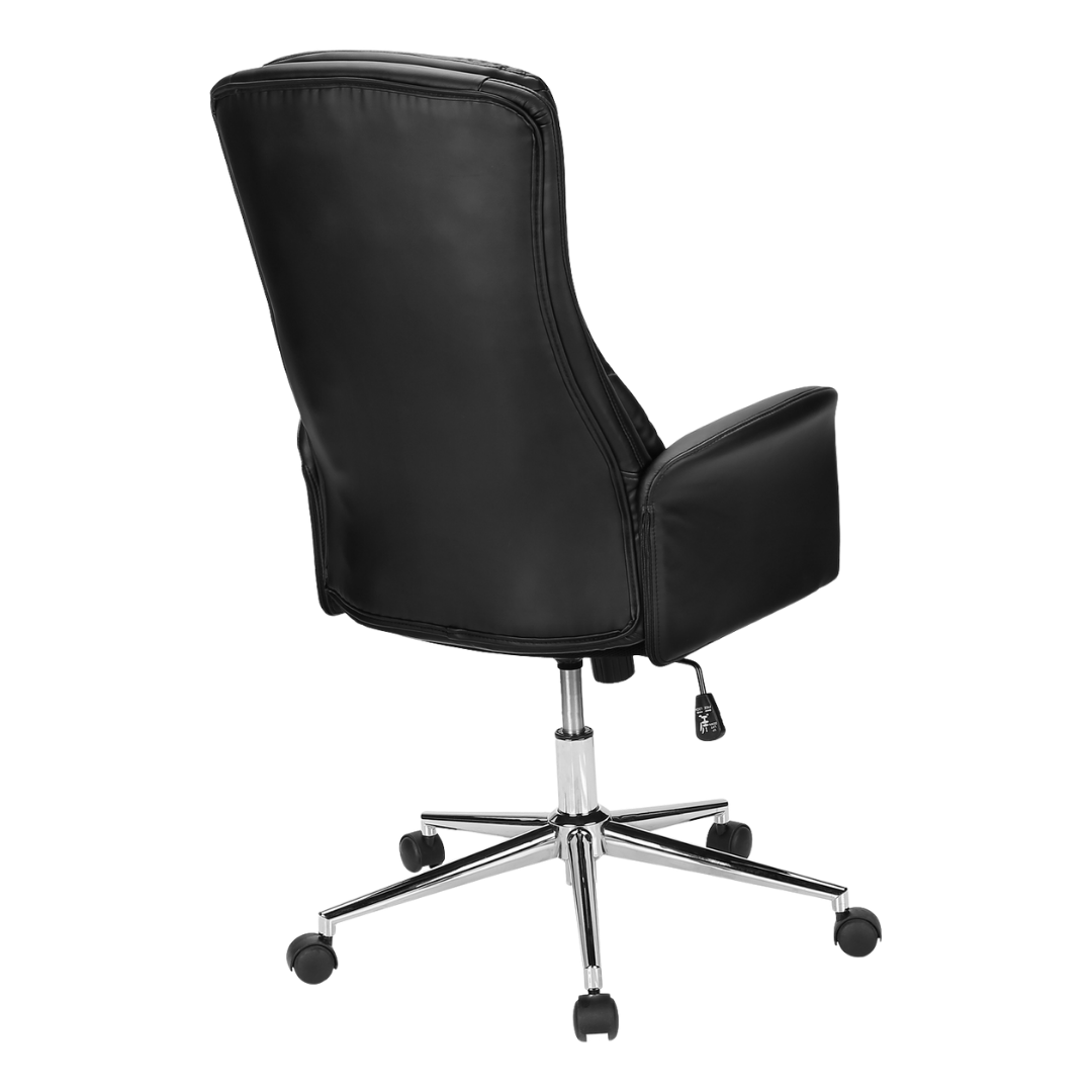 Execello – Fauteuil de bureau à dossier haut – Noir