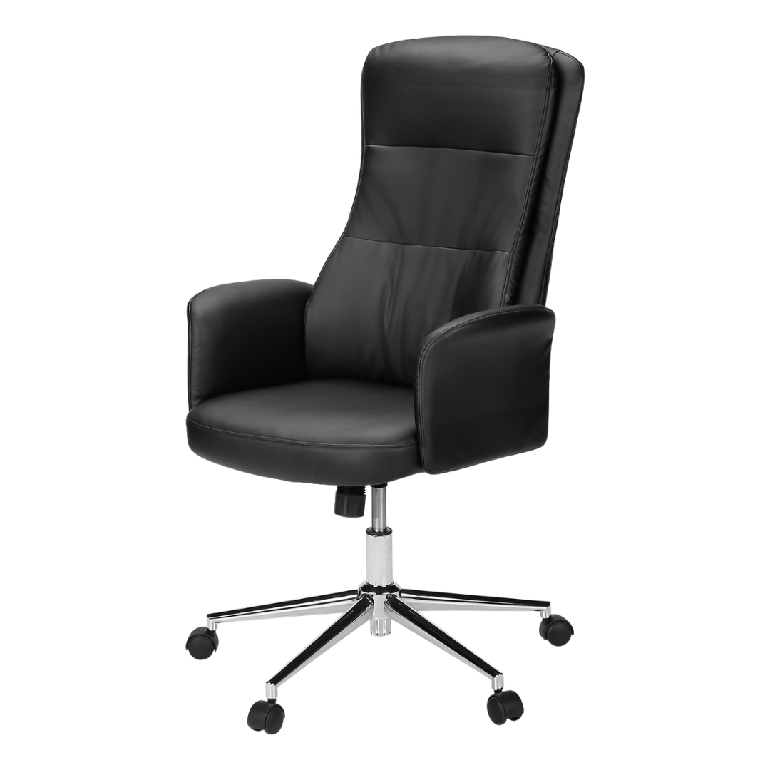Execello – Fauteuil de bureau à dossier haut – Noir