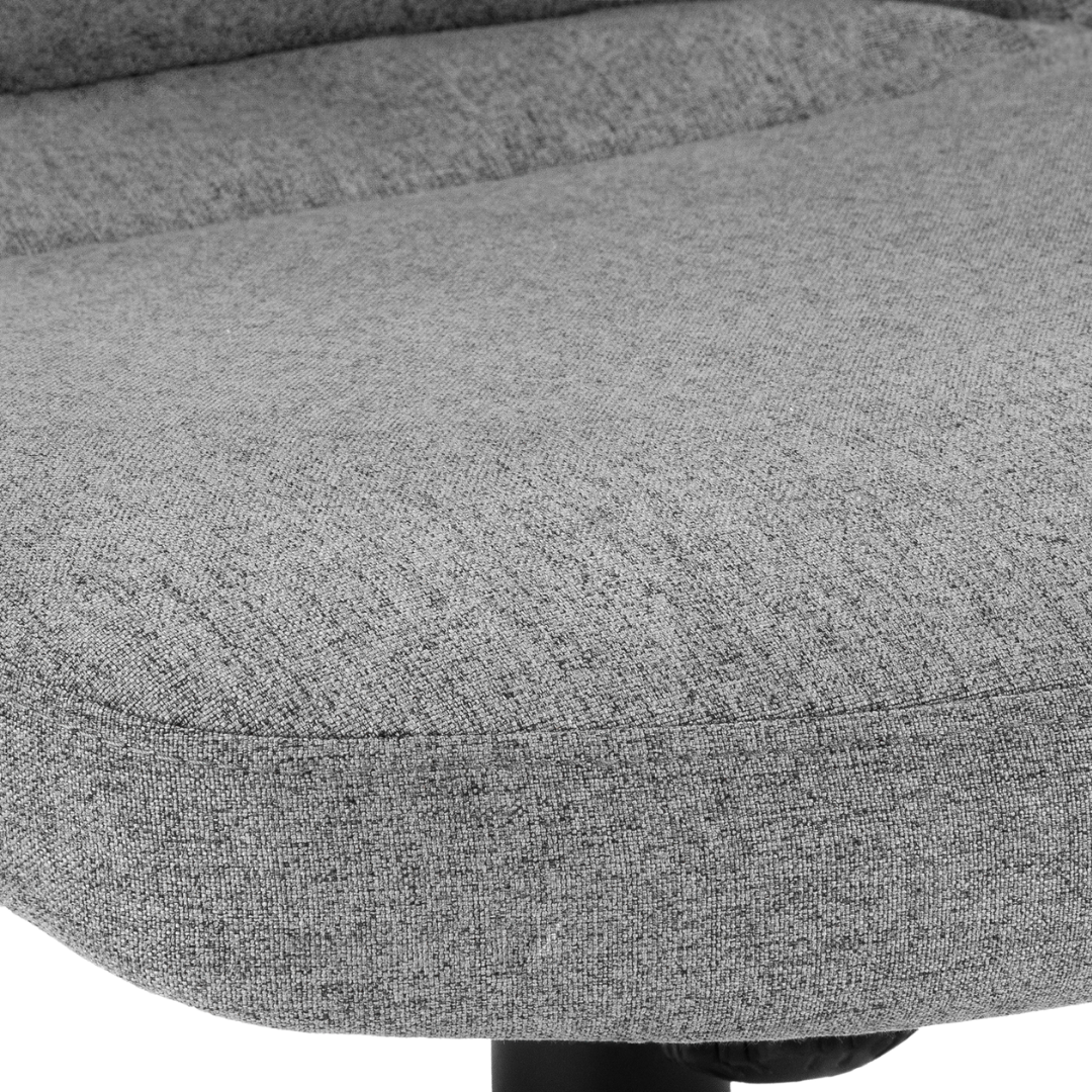 Ergomax – Fauteuil de bureau à dossier haut – Tissu gris foncé