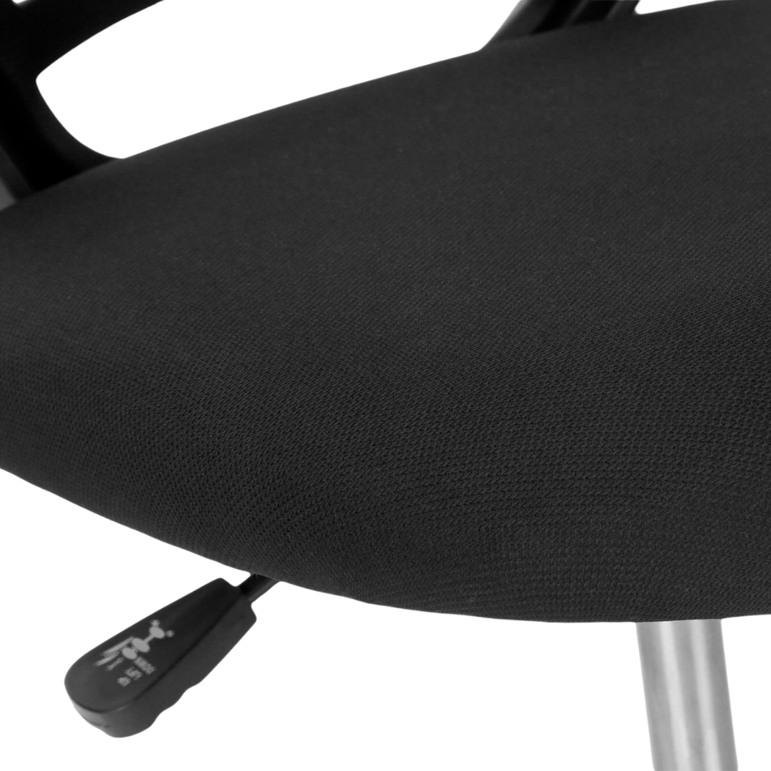 Leafik – Chaise de bureau en maille pour jeunes – Noire