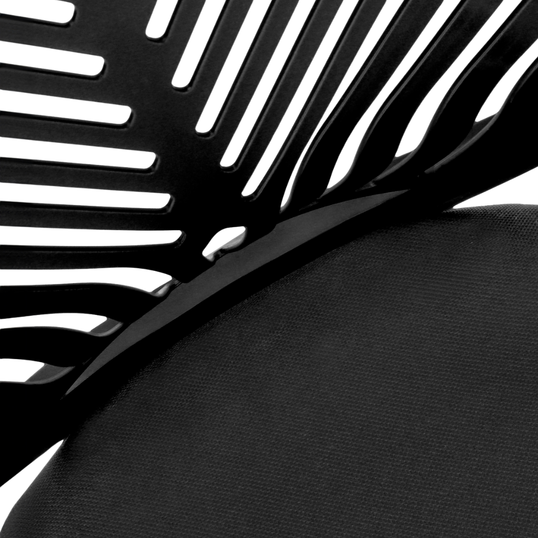 Leafik – Chaise de bureau en maille pour jeunes – Noire