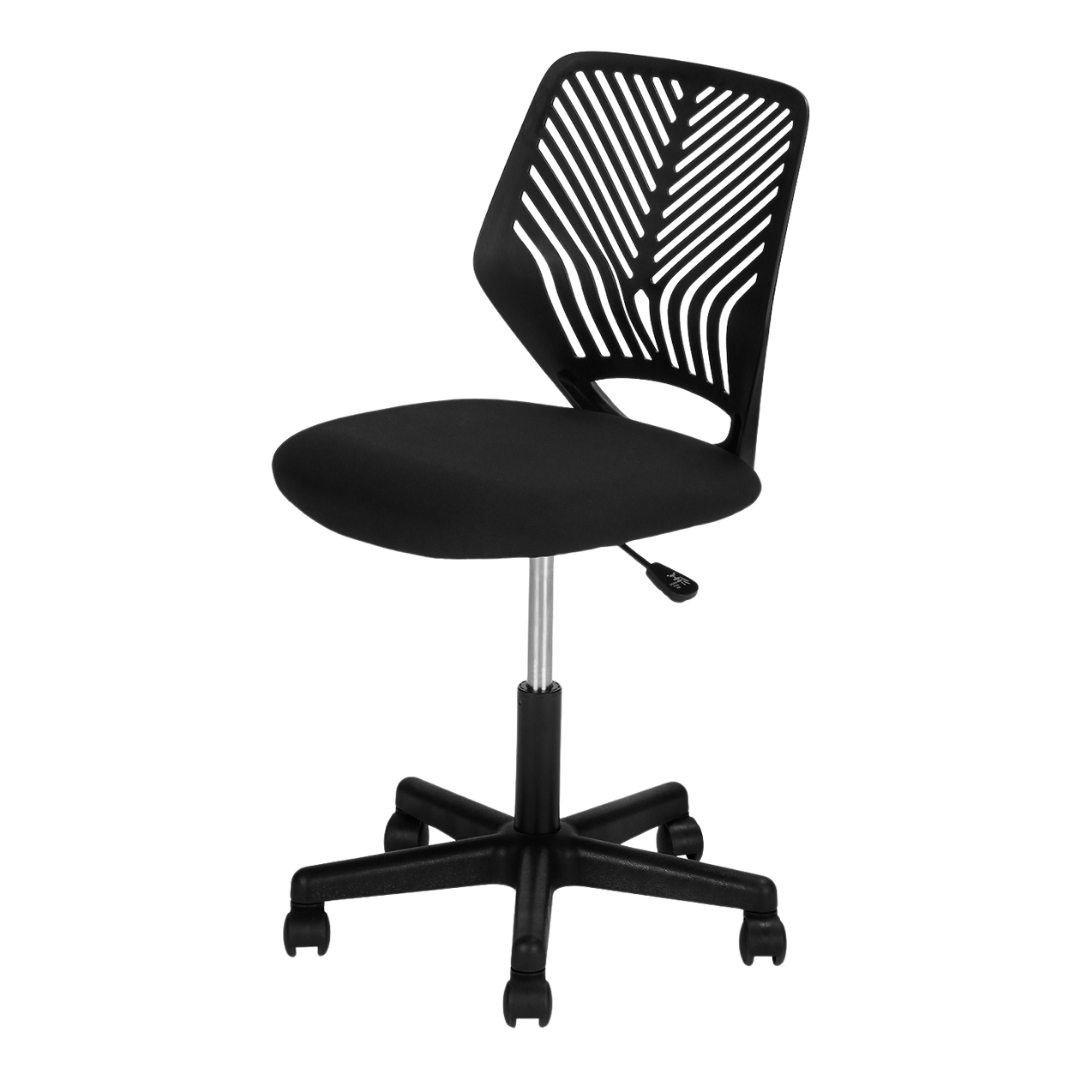 Leafik – Chaise de bureau en maille pour jeunes – Noire