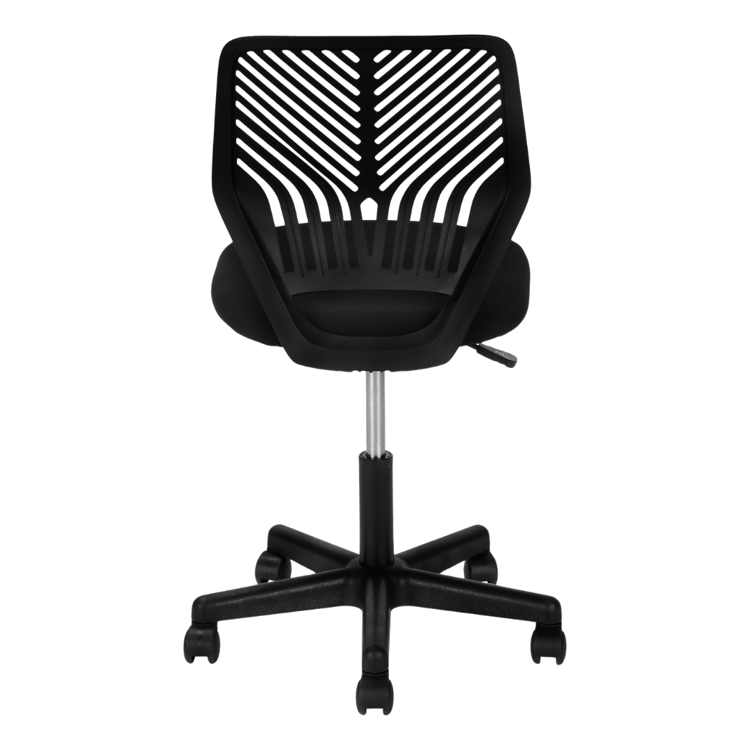 Leafik – Chaise de bureau en maille pour jeunes – Noire