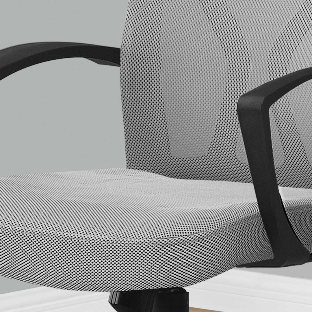 Aerolite S2 – Chaise de bureau mi-haute en maille – Grise