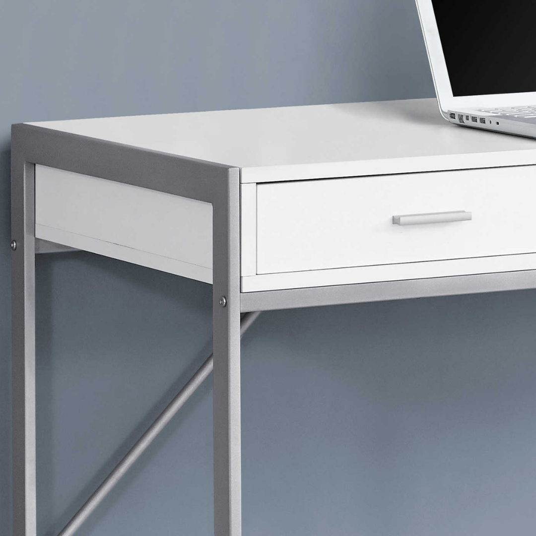 Framevo – Bureau – Métal blanc/argenté