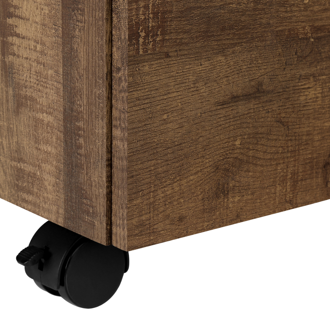 Rustelo – 3-Drawer Filing Cabinet – Brown Reclaimed Wood