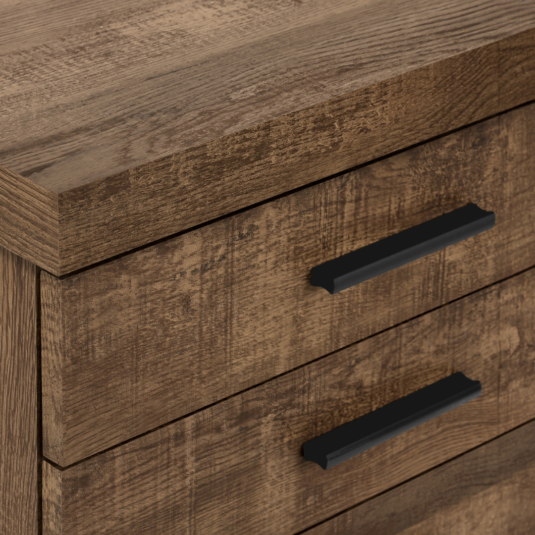 Rustelo – 3-Drawer Filing Cabinet – Brown Reclaimed Wood