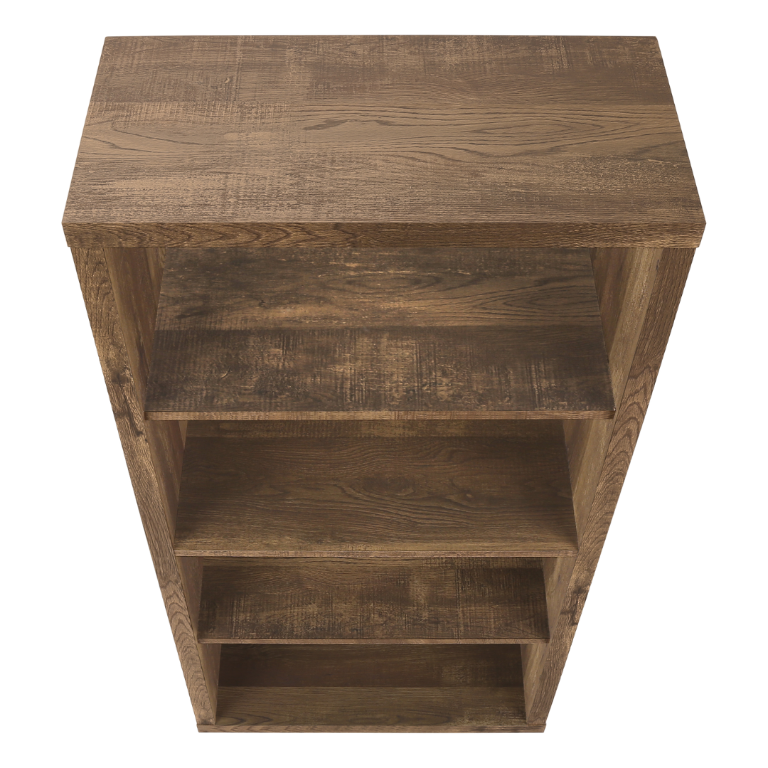 Arkivia – 48"H Bookcase – Brown Reclaimed Wood