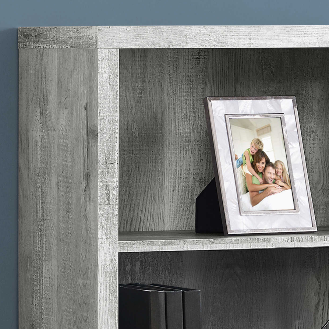 Bibliothèque Arkivia – 122 cm (48 po) de hauteur – Bois de récupération gris