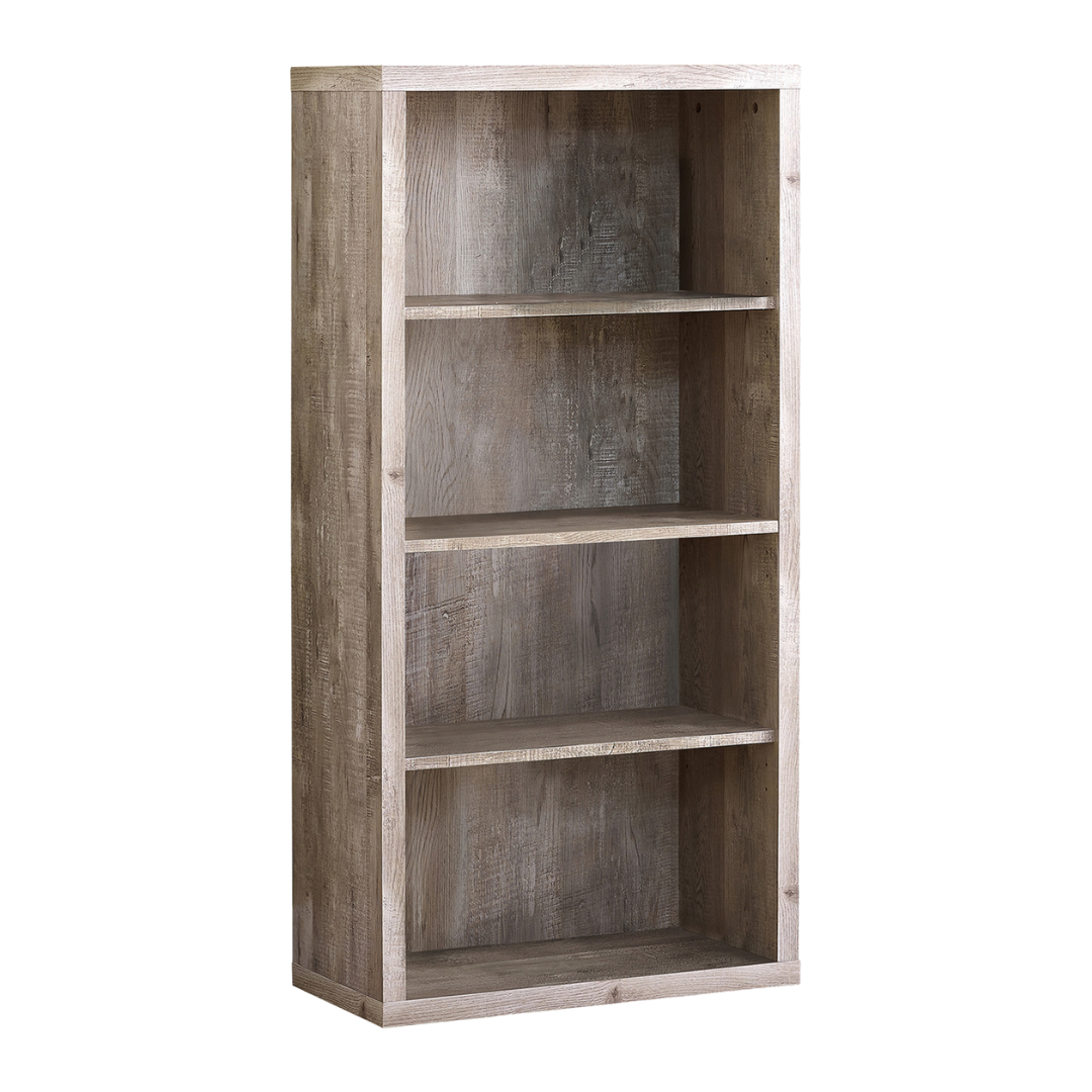 Arkivia – 48"H Bookcase – Taupe Reclaimed Wood