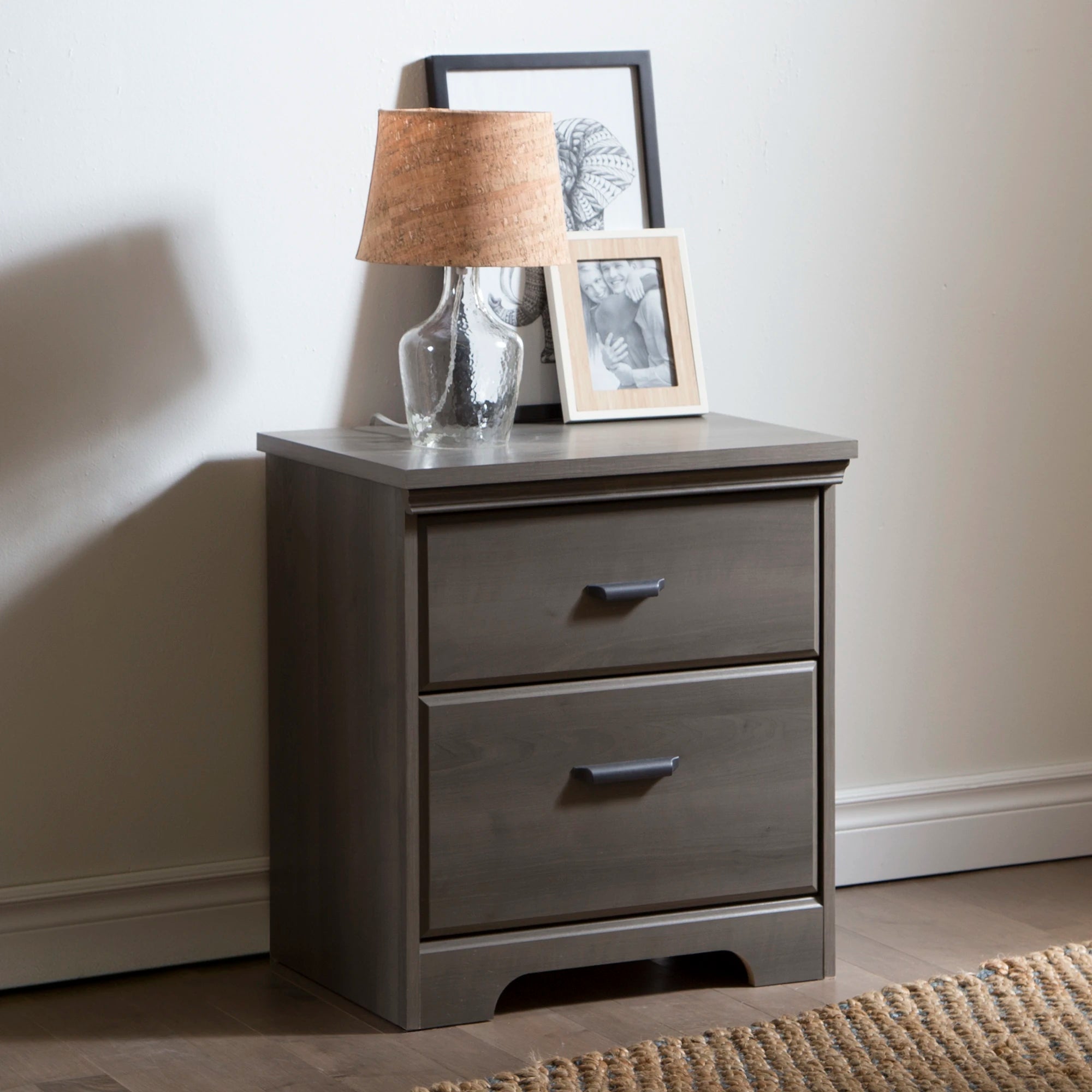 2-Drawer Nightstand - End Table with Storage - Versa
