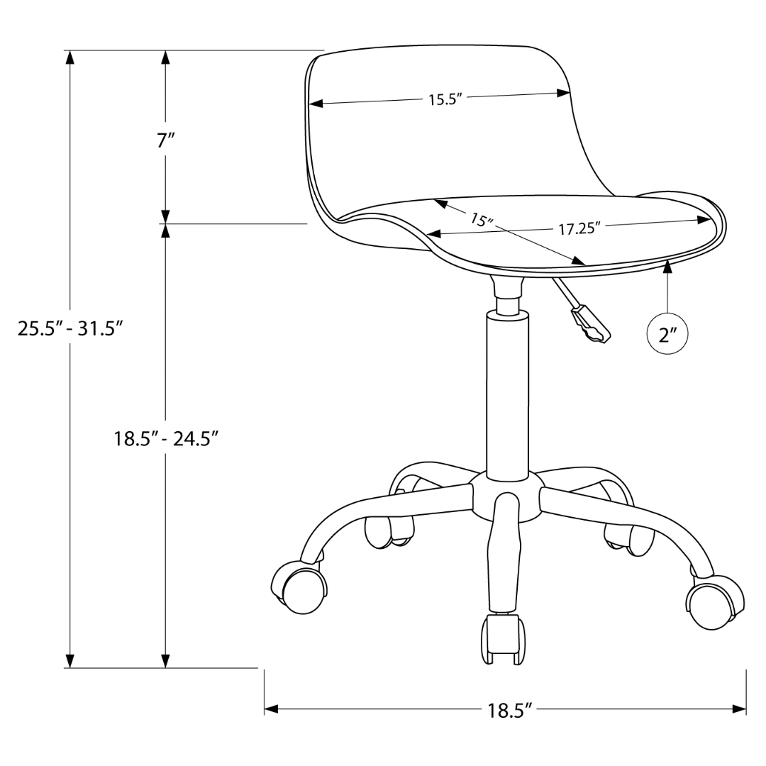 Kidoform – Chaise de bureau pour jeunes – Blanche