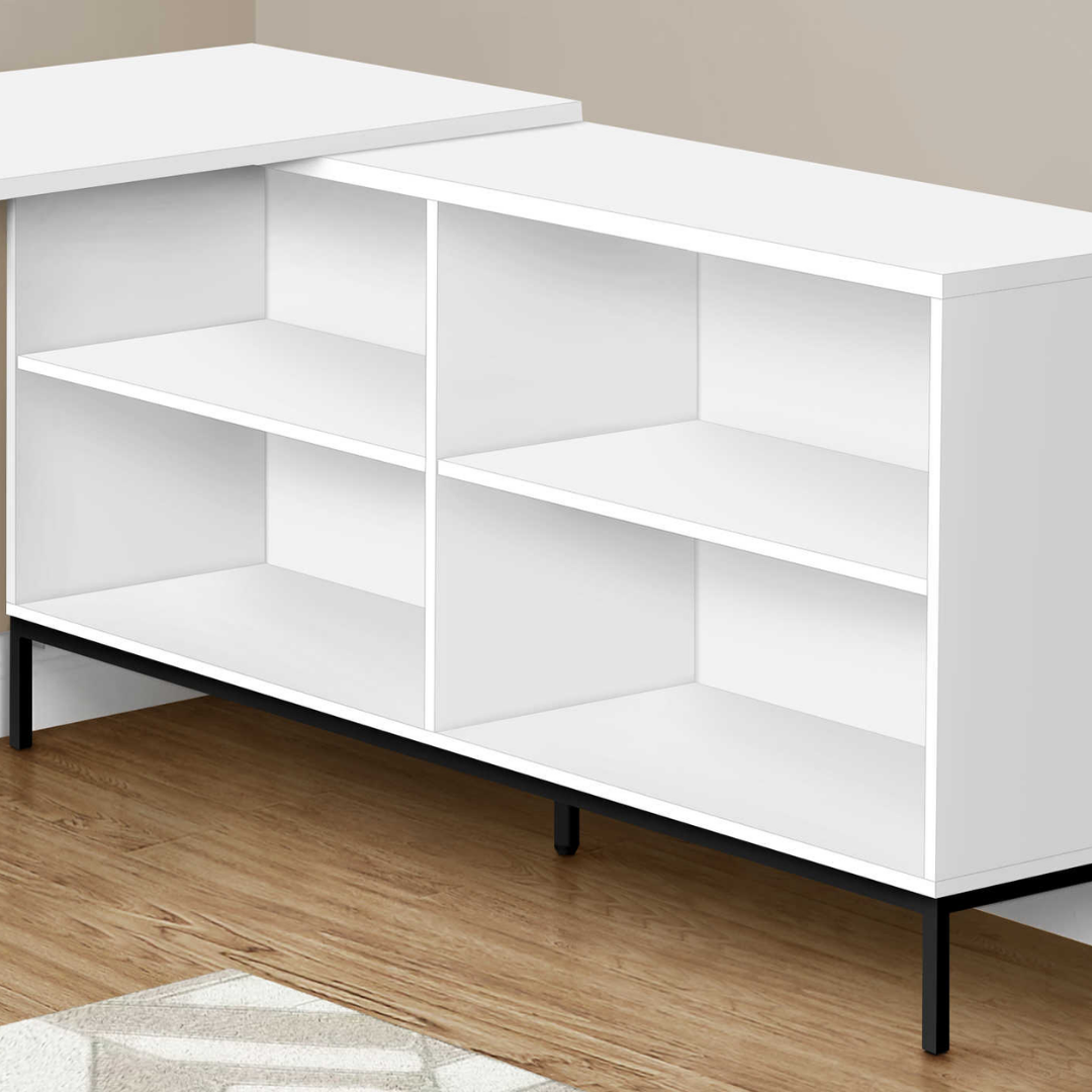 Oakvion – L-Shape Computer Desk – White