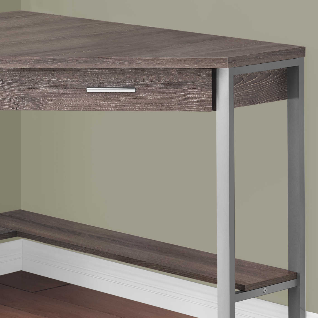 Cornera – Corner Desk – Dark Taupe