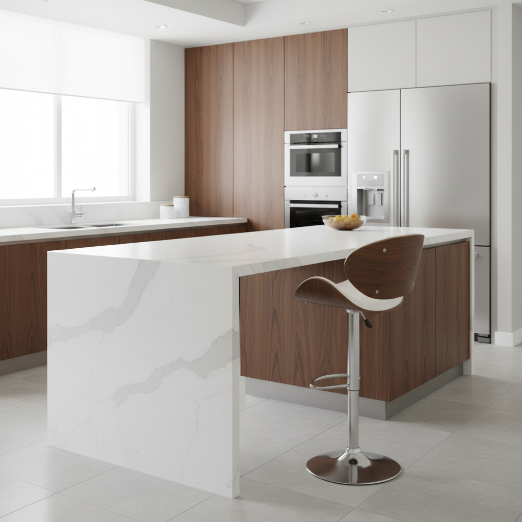 Belvento – Set of 2 – Adjustable Bentwood Bar Stools – White