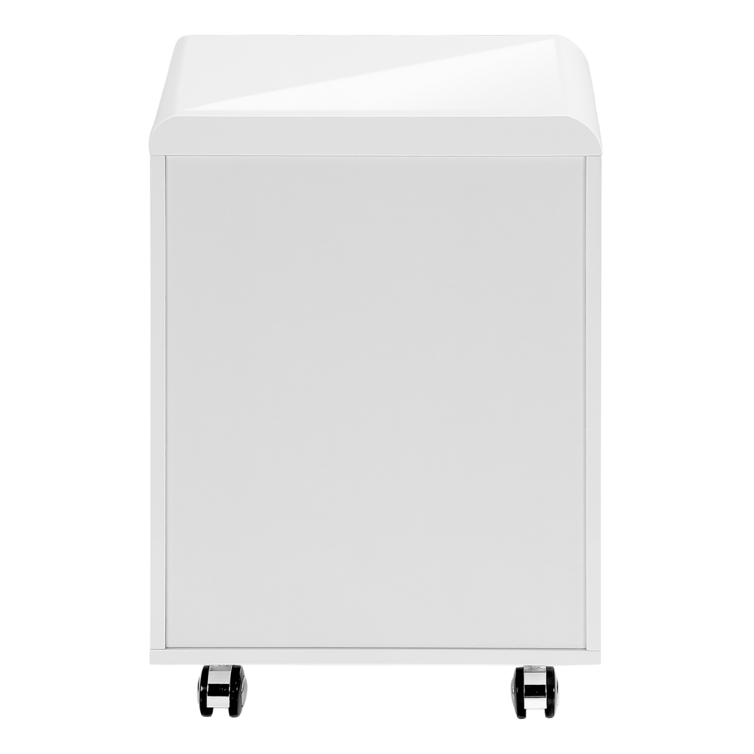 Glossivia – 3-Drawer Filing Cabinet – High Gloss White