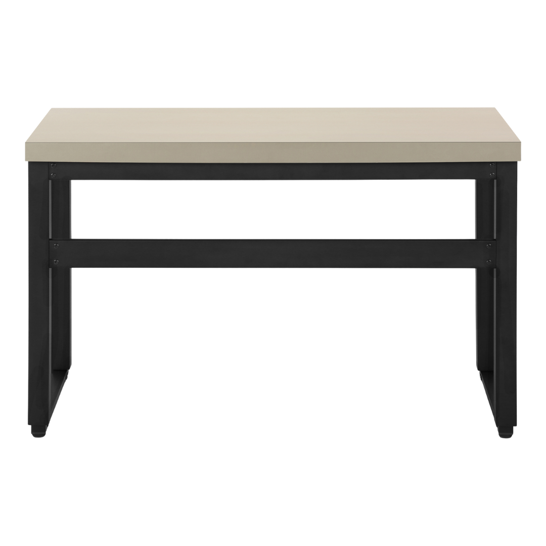Liftora – Bureau à hauteur réglable – Taupe moderne / Métal noir