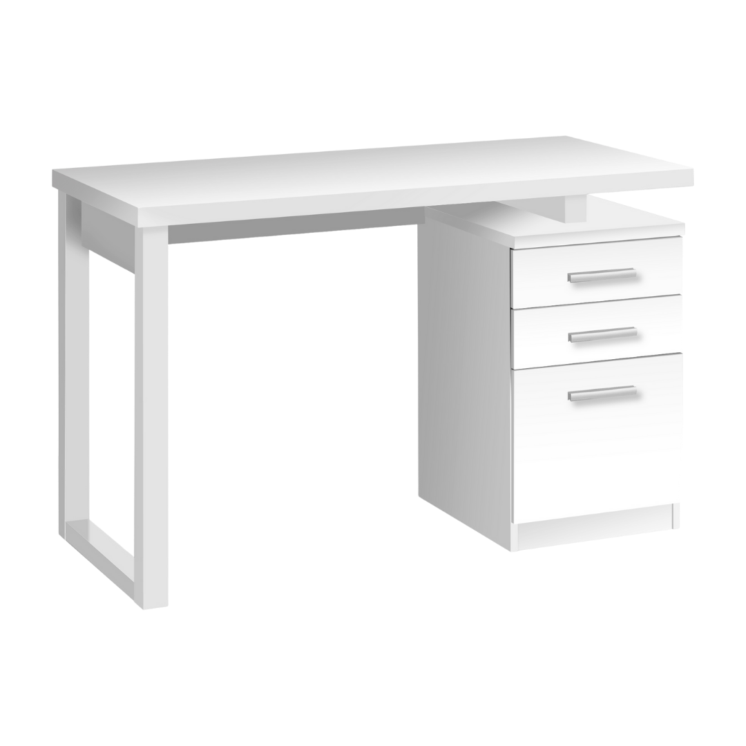 Flexiro – Bureau d'ordinateur – Blanc