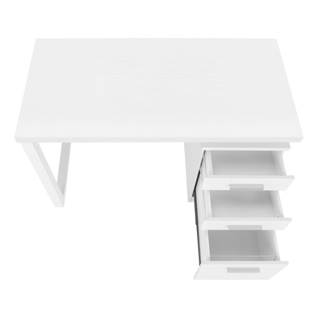 Flexiro – Bureau d'ordinateur – Blanc