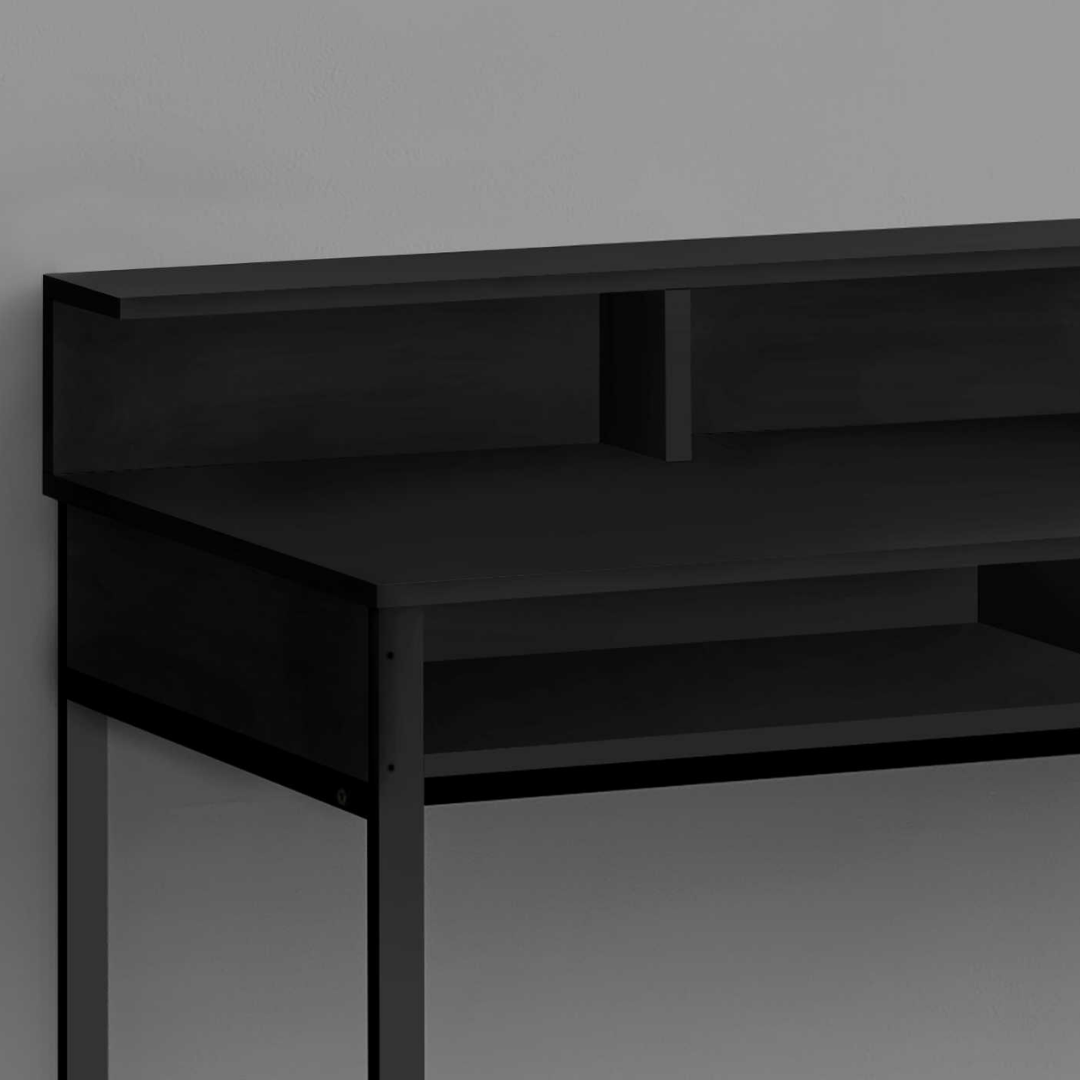 Staltura – Bureau assis-debout – Noir / Métal noir