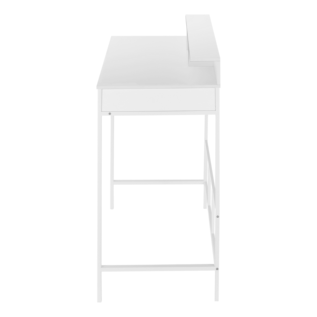 Staltura – Bureau assis-debout – Blanc / Métal blanc