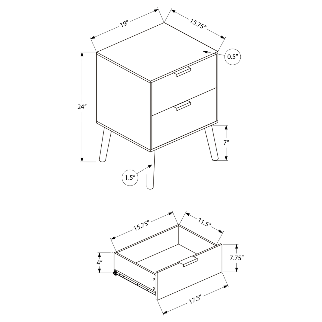 Arwood – Night Stand – Light Brown