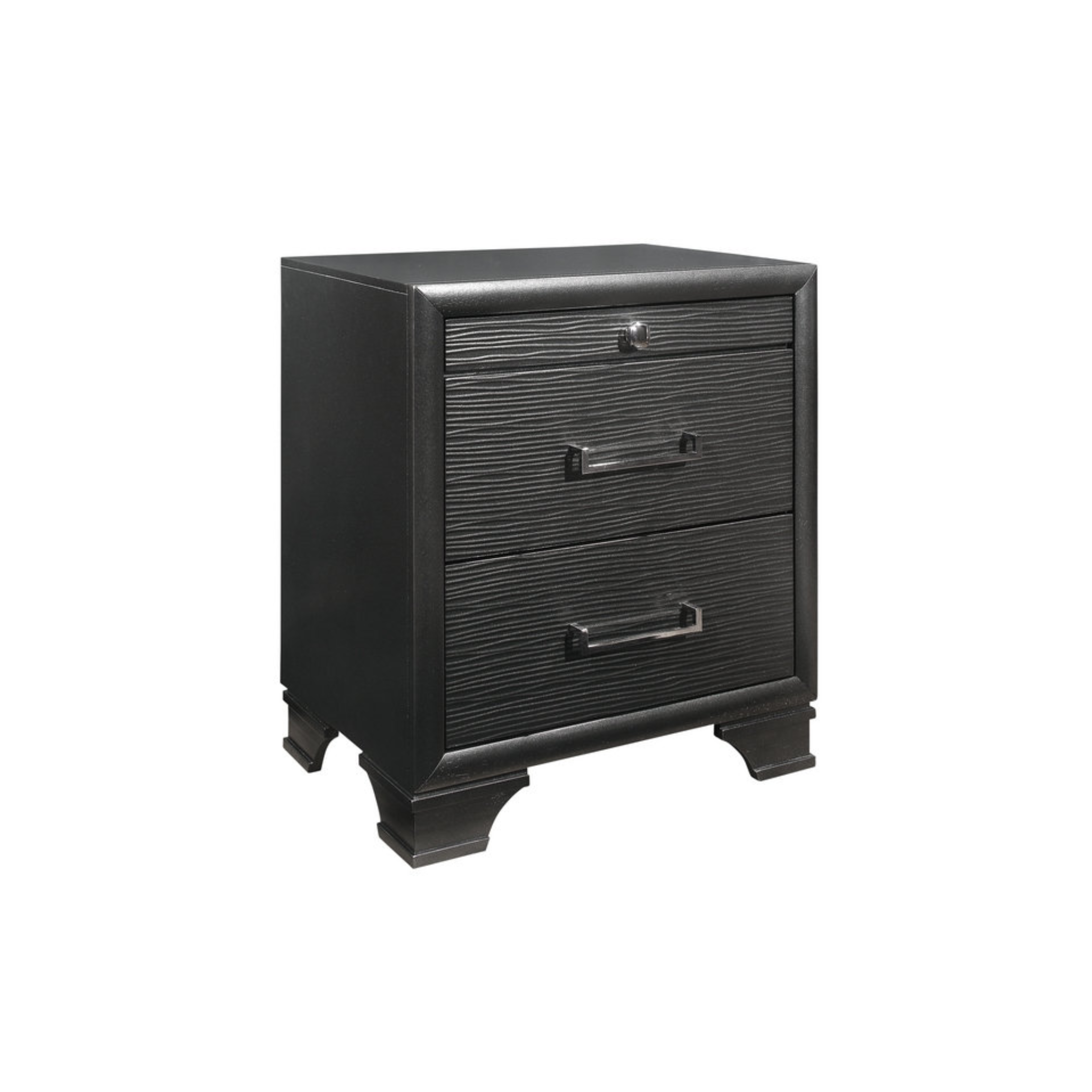 Queen Bedroom Set – Ava Grey Lacquer