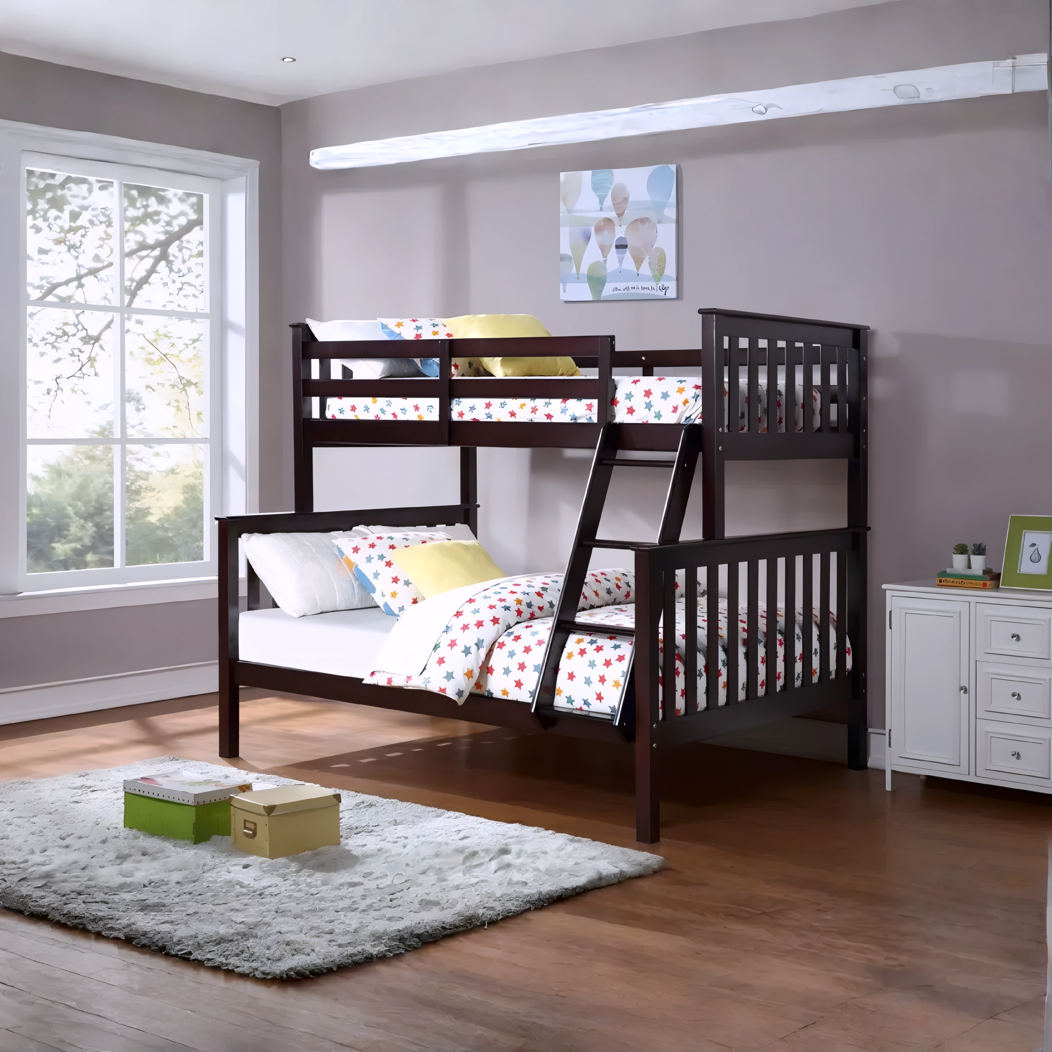 Torren – Bunk Bed – Single/Double – Espresso