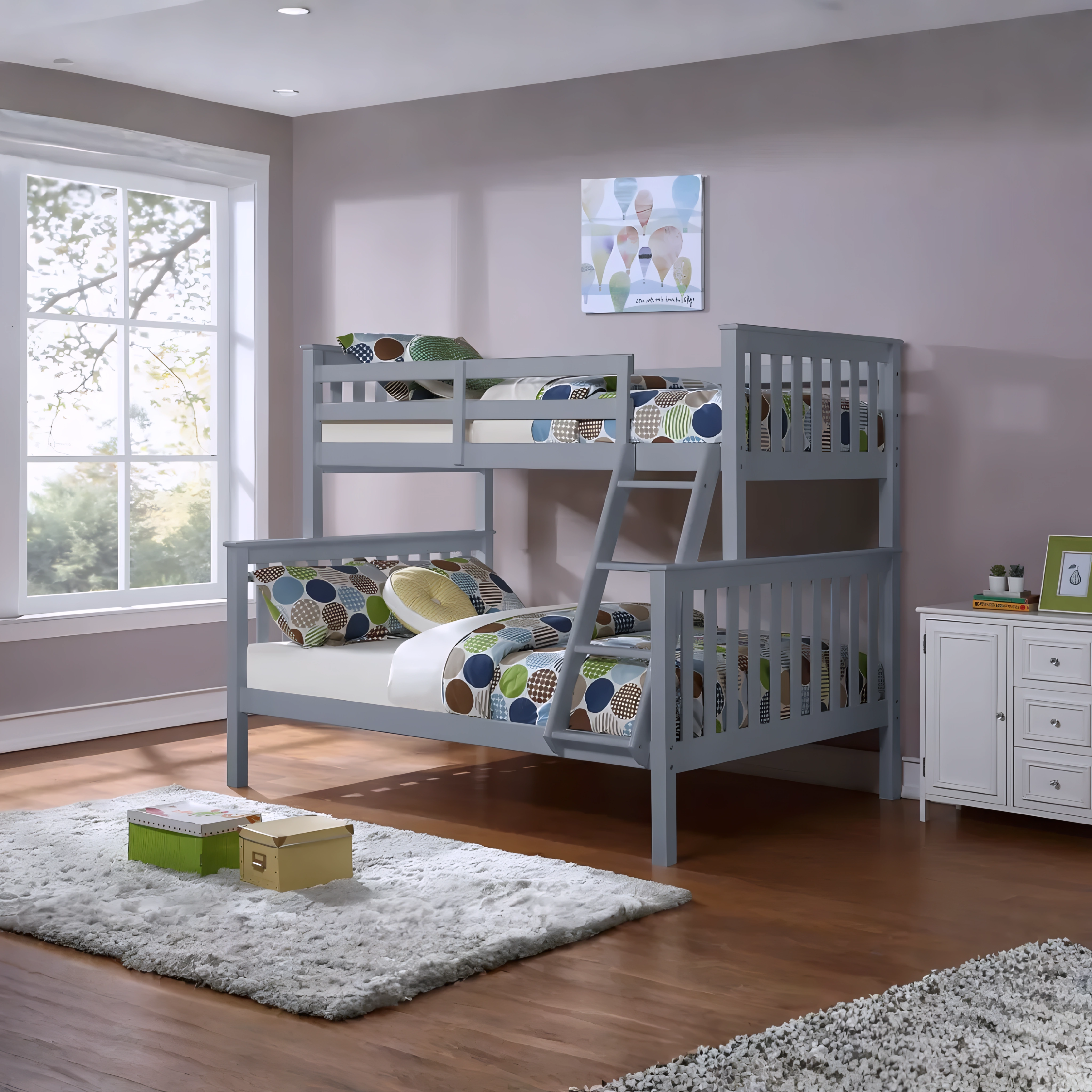 Torren – Bunk Bed – Single/Double – Grey
