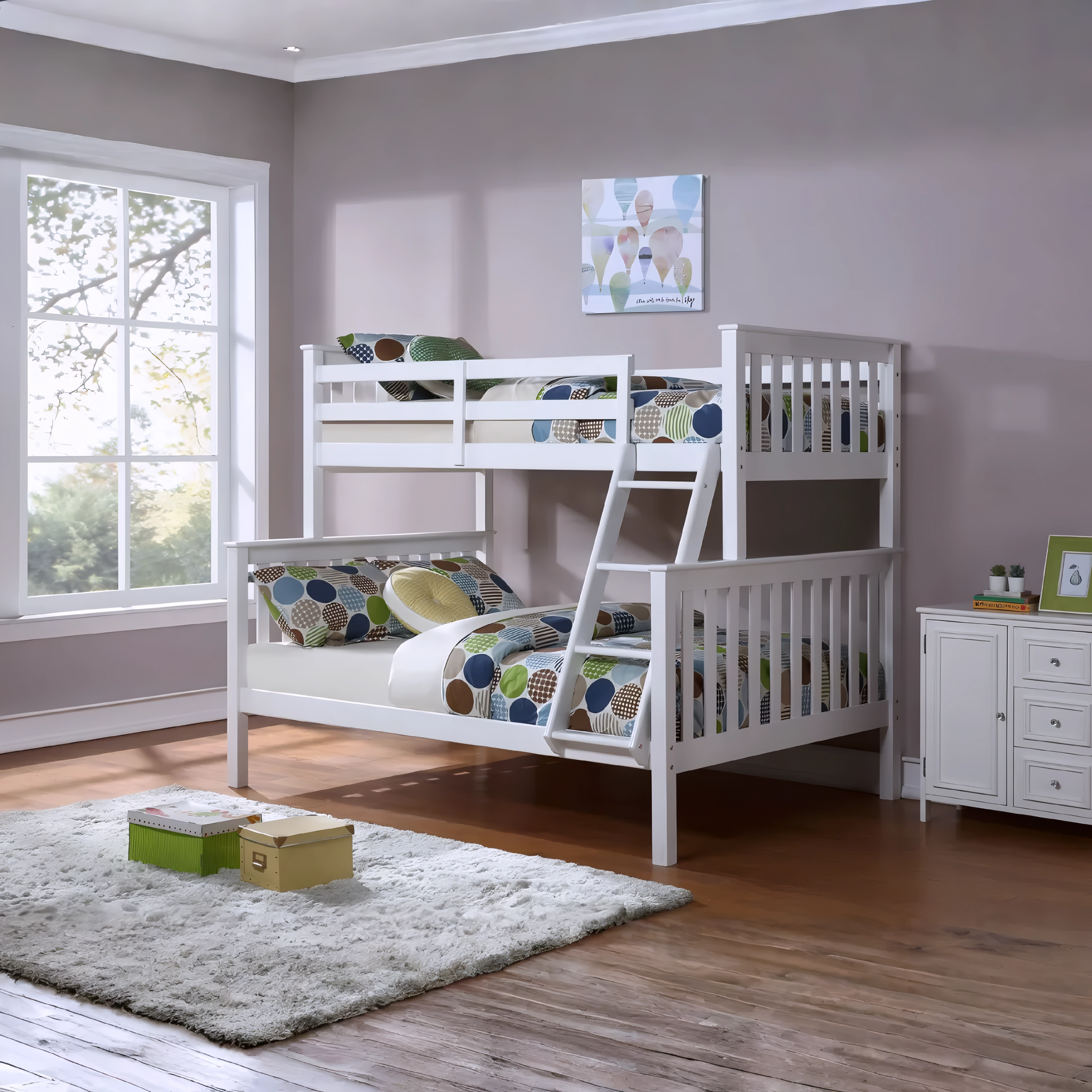 Torren – Bunk Bed – Single/Double – White