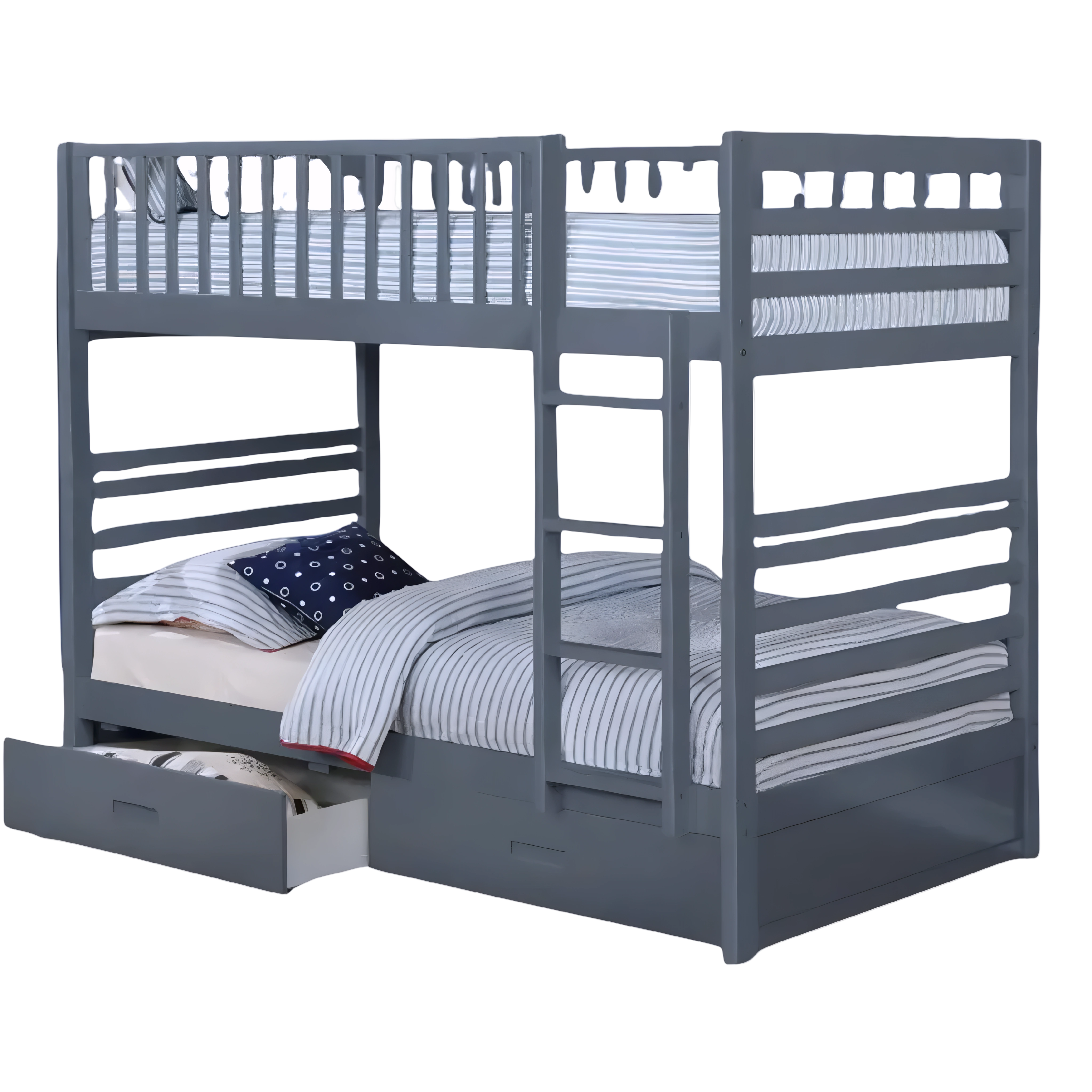 Lynox – Bunk Bed – Single/Single – Grey