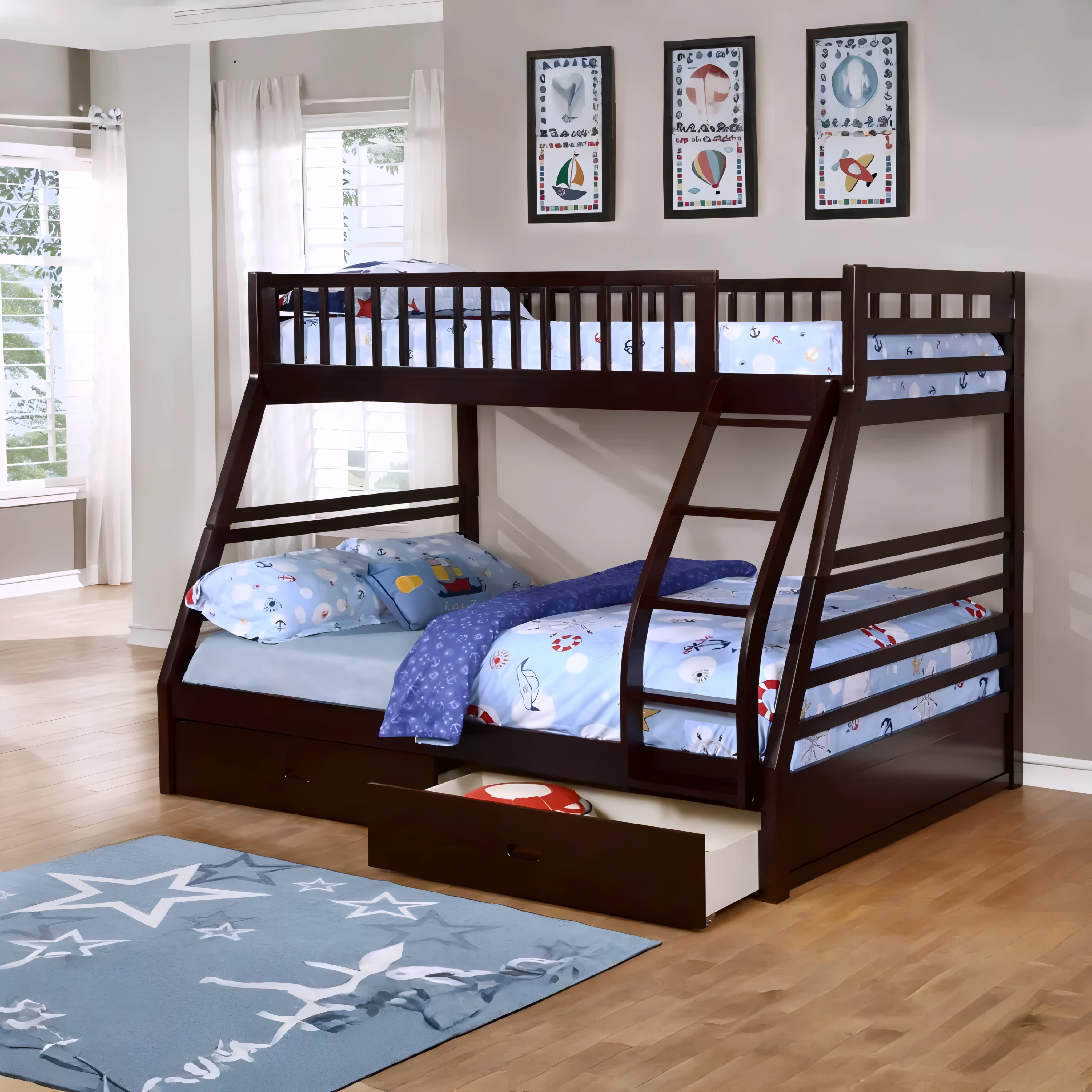 Dorsen – Bunk Bed – Single/Double – Espresso