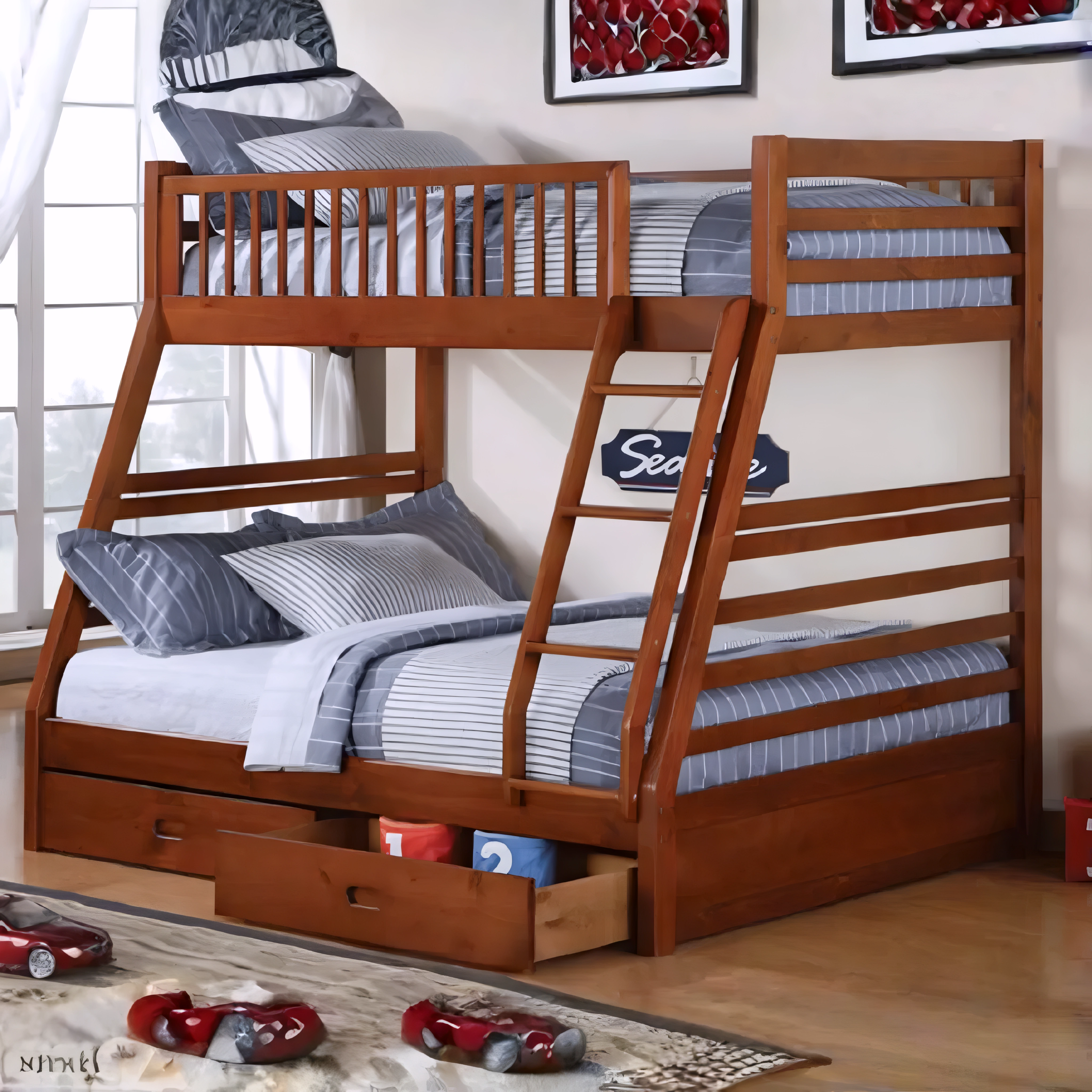 Dorsen – Lit superposé – Simple/Double – Miel/Chêne