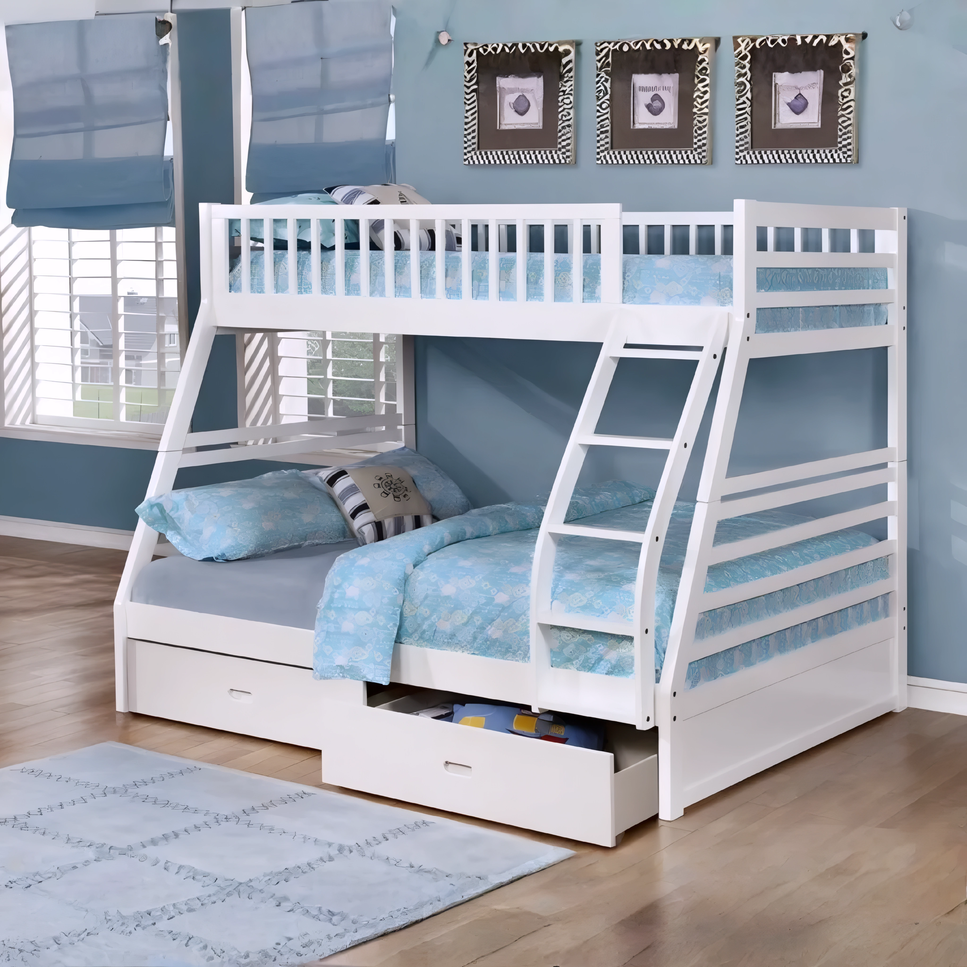 Dorsen – Bunk Bed – Single/Double – White