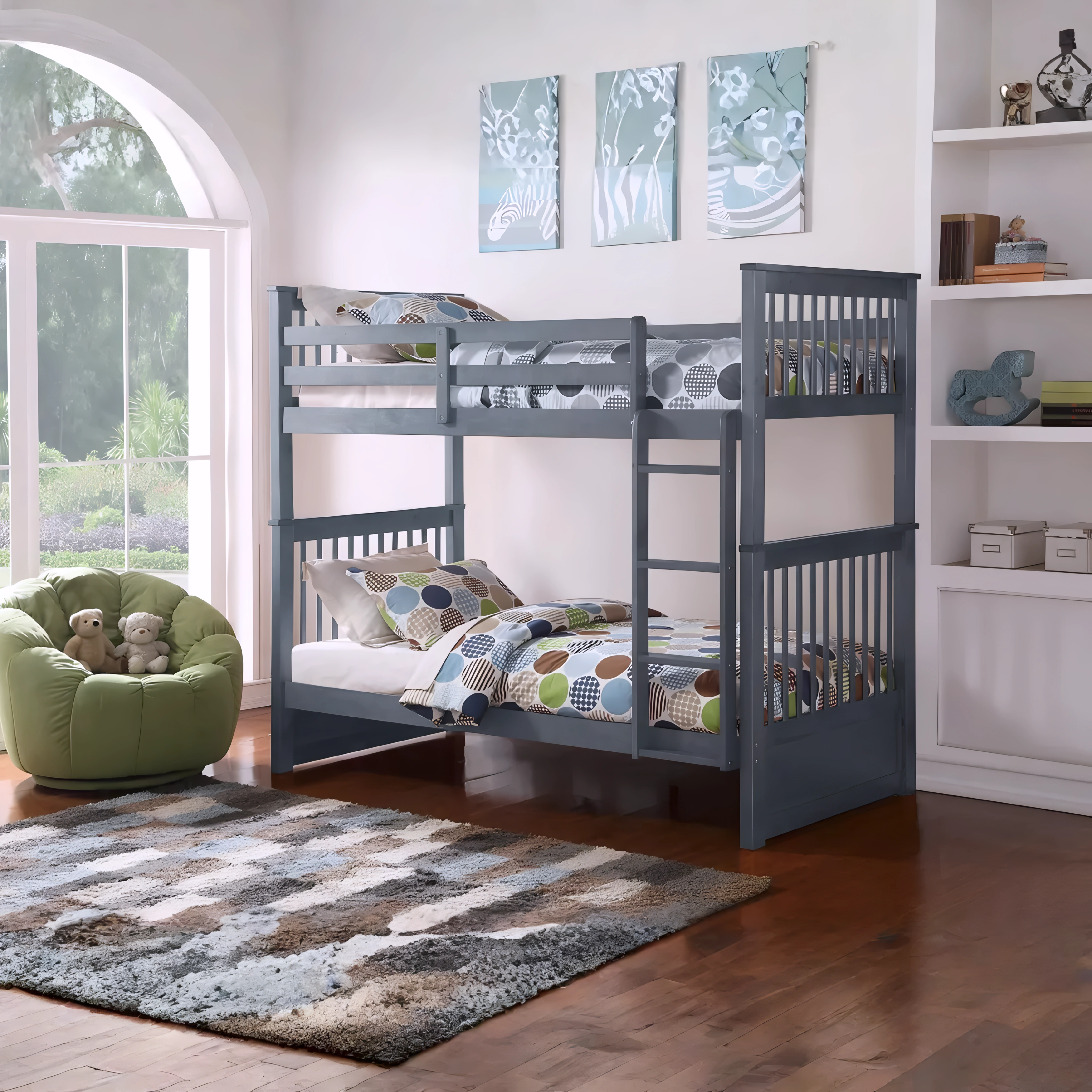 Lenton – Bunk Bed – Single/Single – Grey