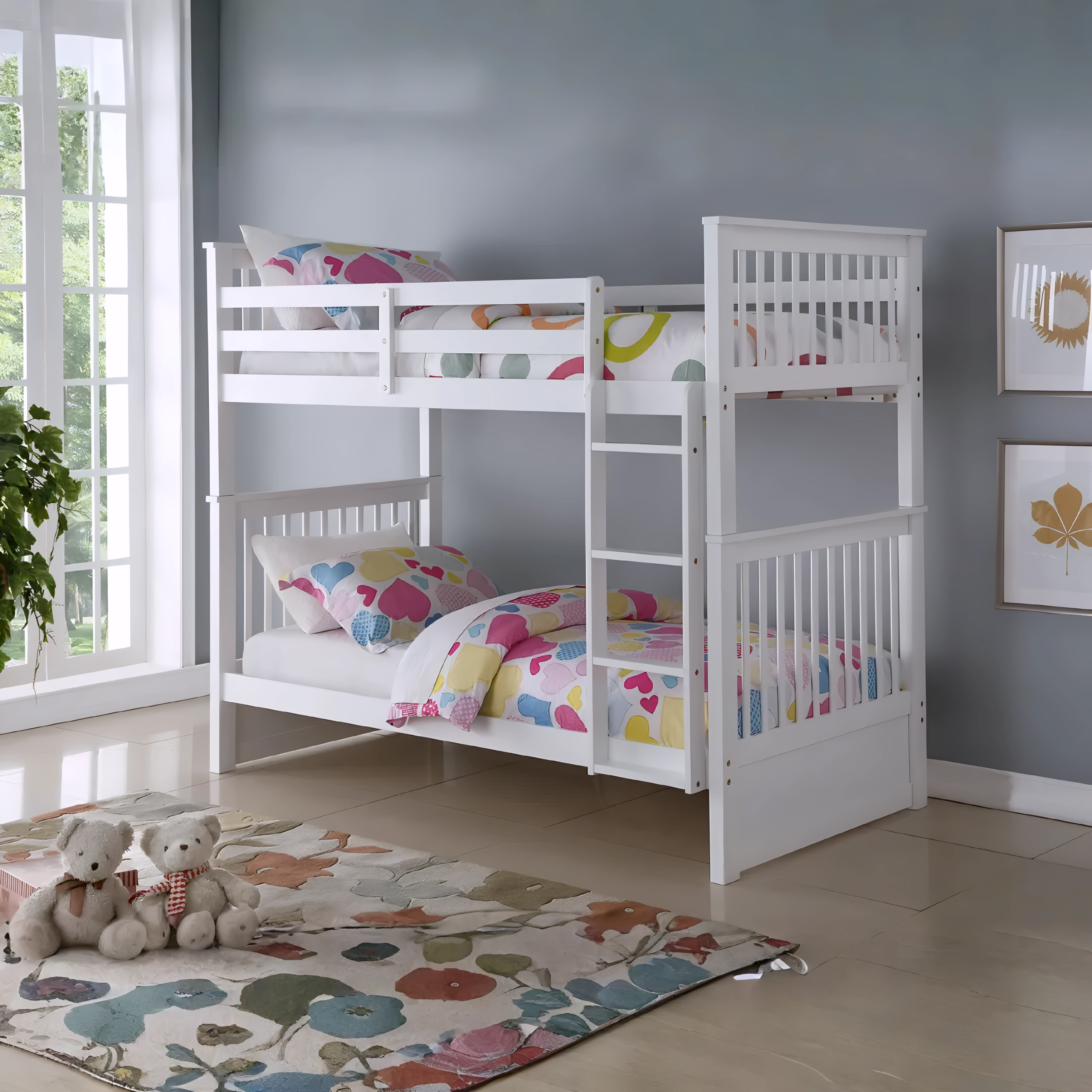 Lenton – Bunk Bed – Single/Single – White