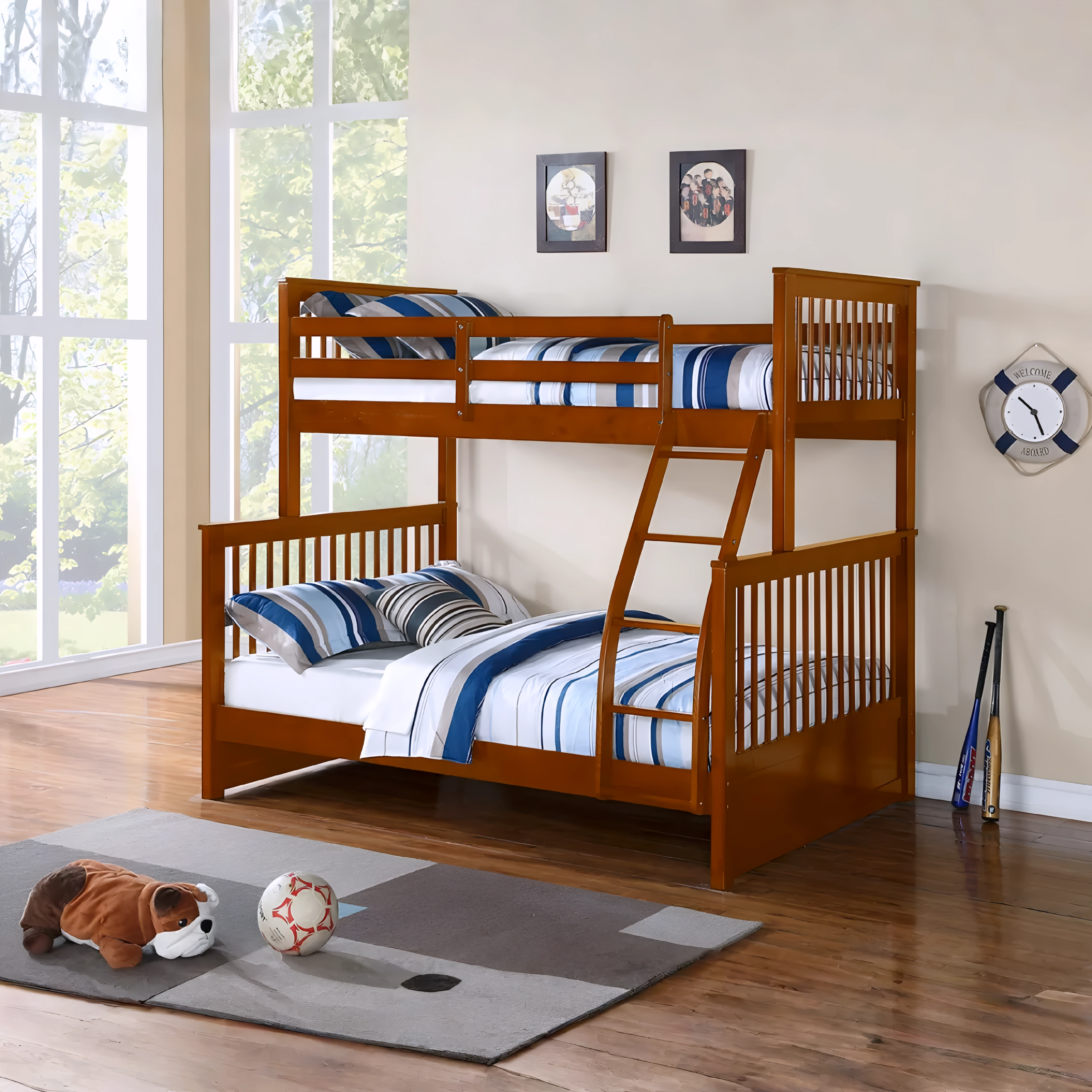 Falden – Bunk Bed – Single/Double – Oak