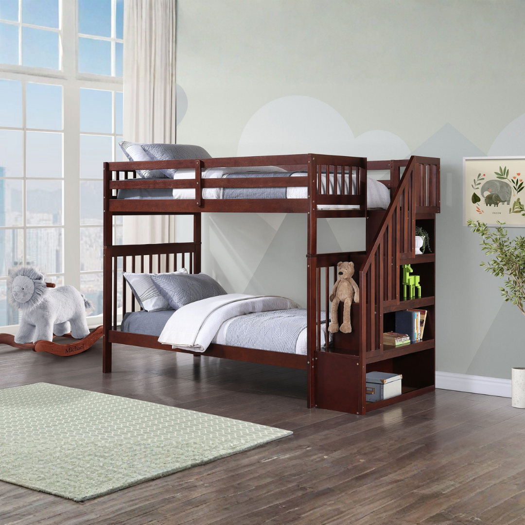 Nordik – Lit superposé – Simple – Espresso