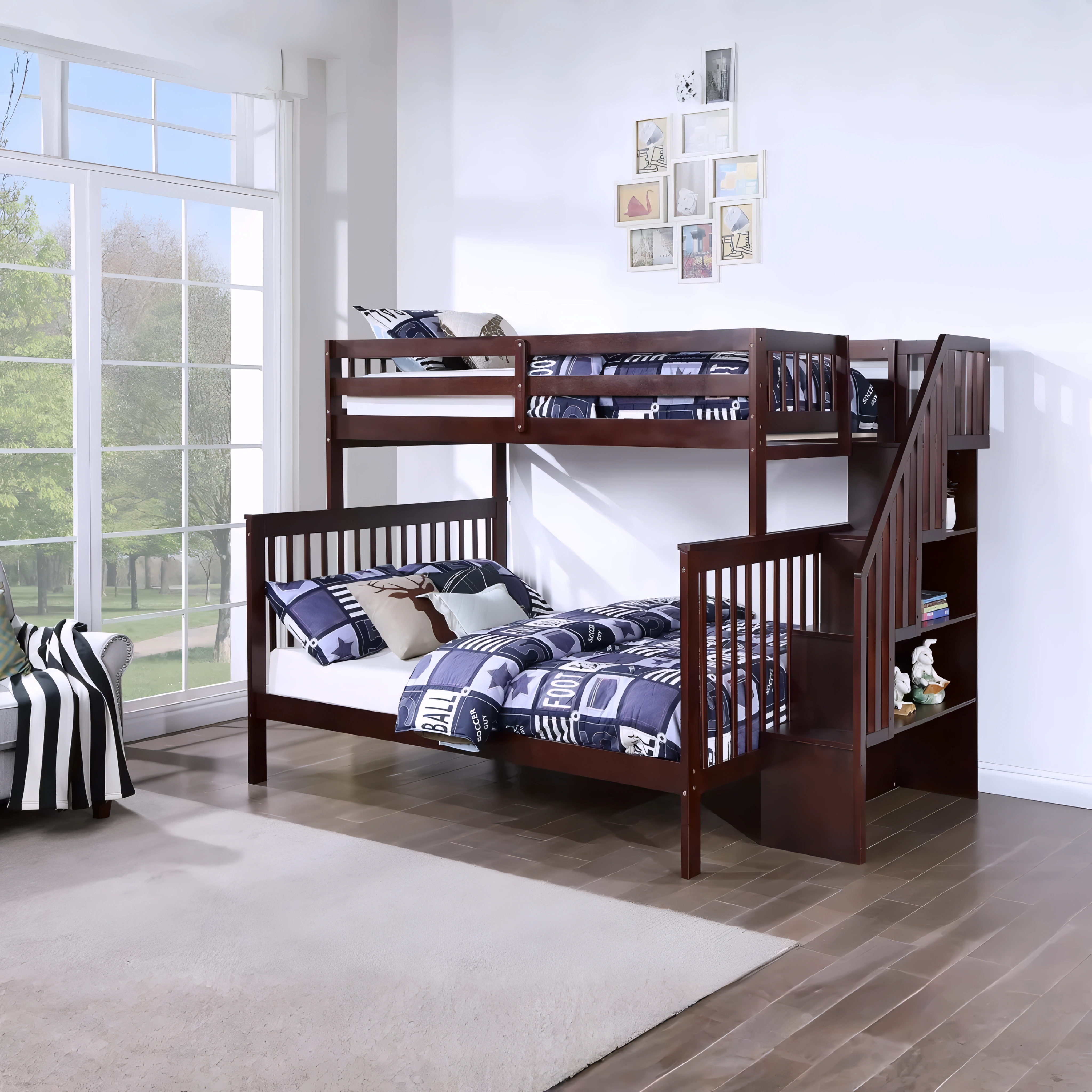 Malvik – Bunk Bed – Single/Double – Espresso