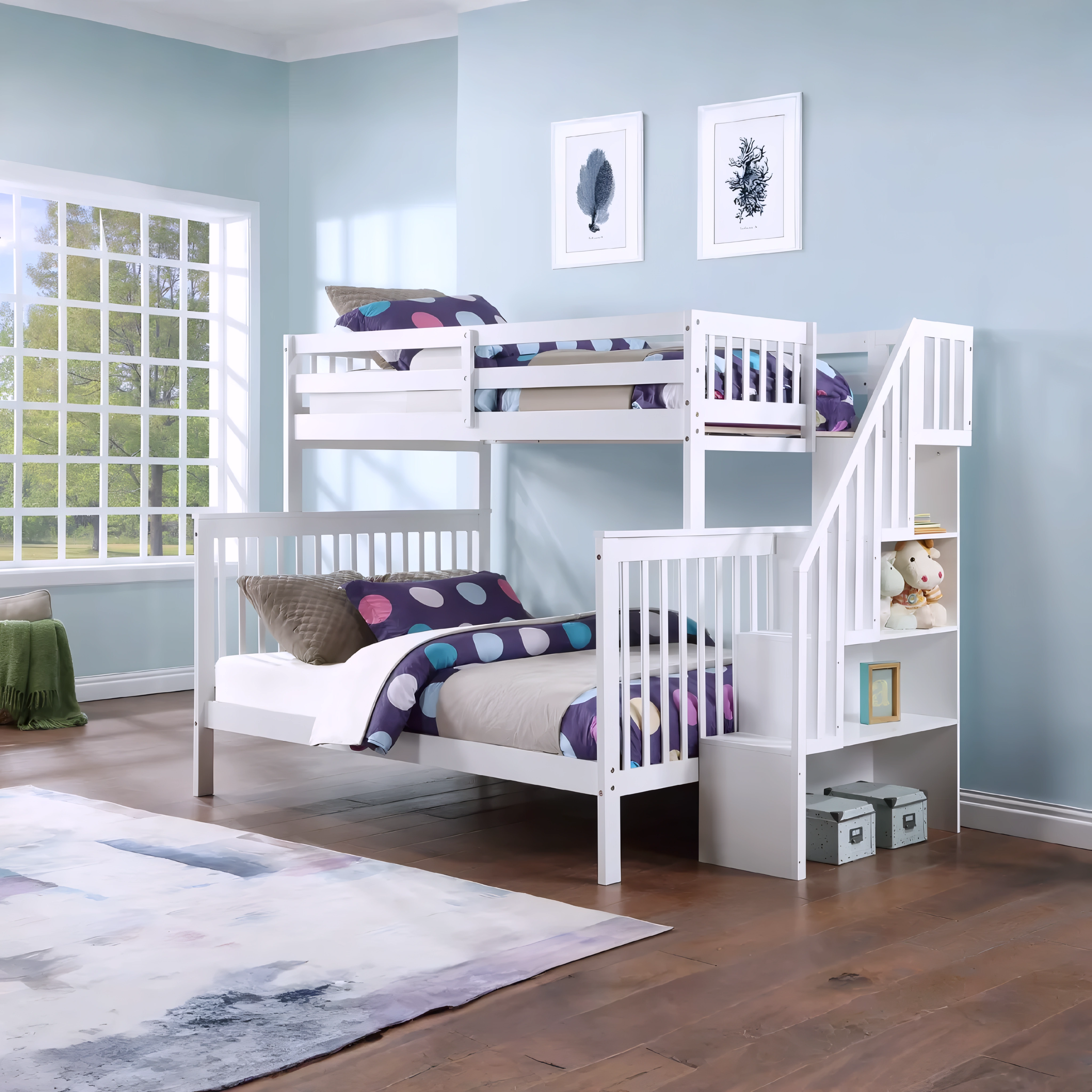 Malvik – Lit Superposé – Simple/Double – Blanc