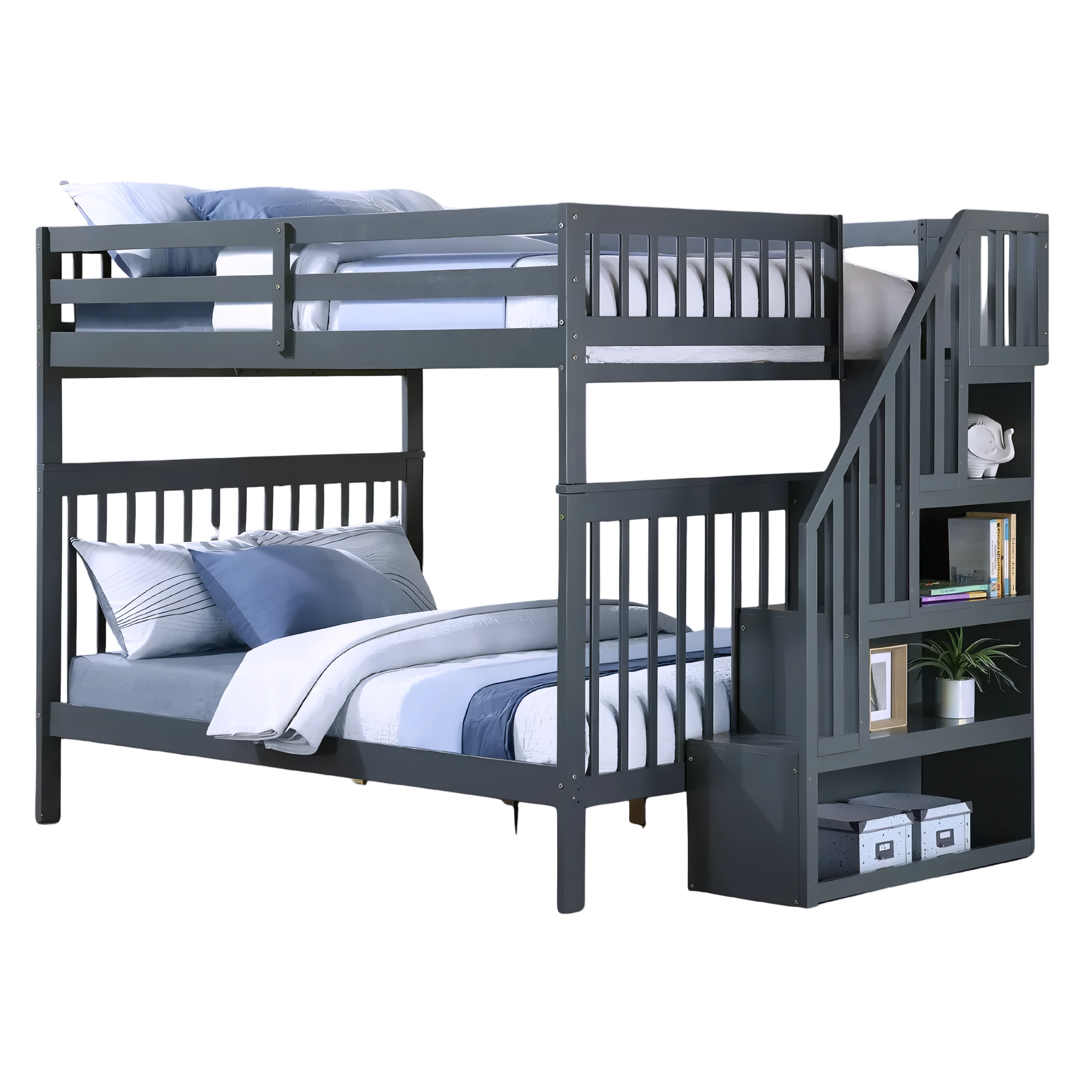 Belton – Bunk Bed – Double/Double – Grey