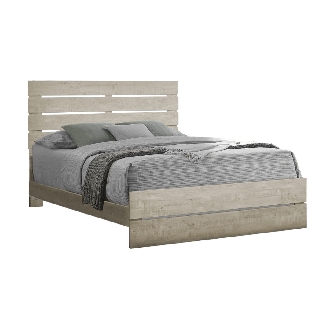 Ensemble chambre queen Belvian Classic chêne blanchi 4 ou 6 pièces bois ingénierie – Bonito Meubles Montréal