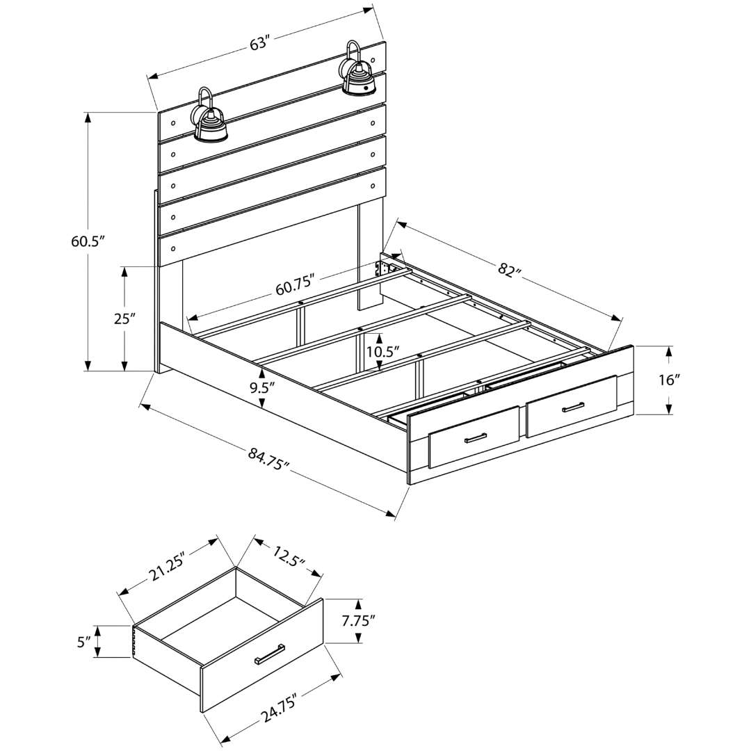 Belvian Tech – Ensemble de chambre à coucher – Queen