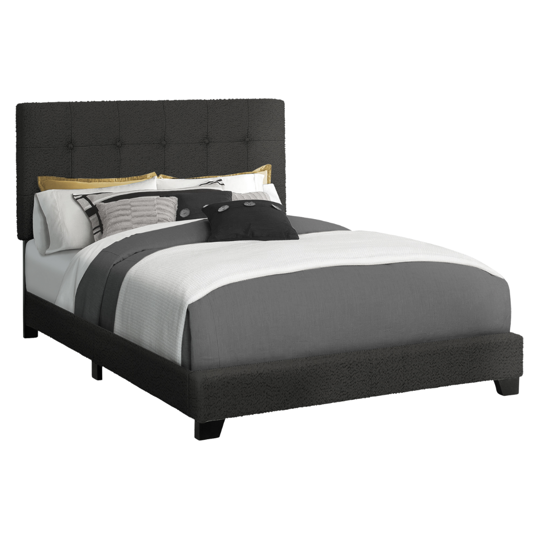 Bourel – Lit double – Boucle (Noir)