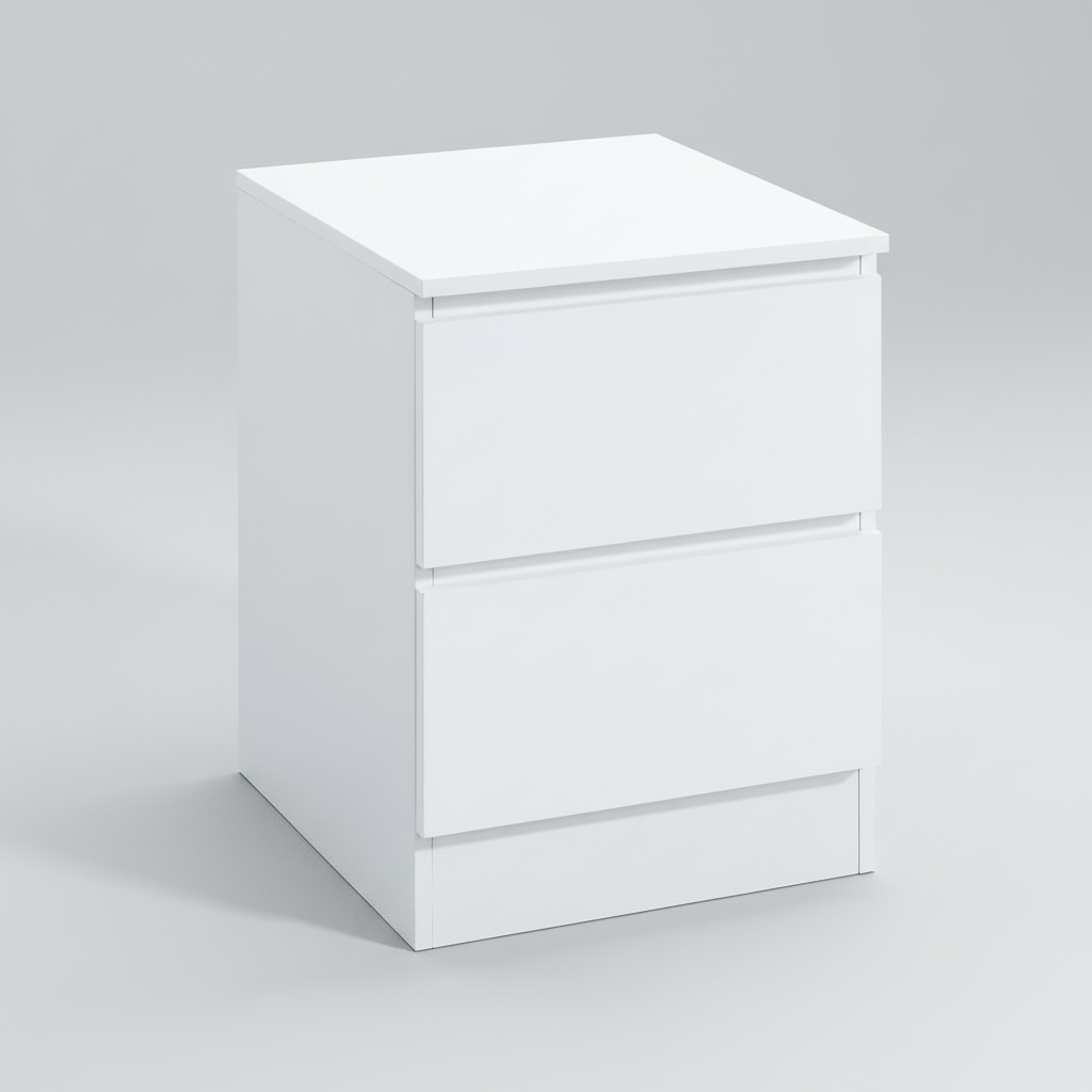 Bravaro – Table de nuit – Blanche