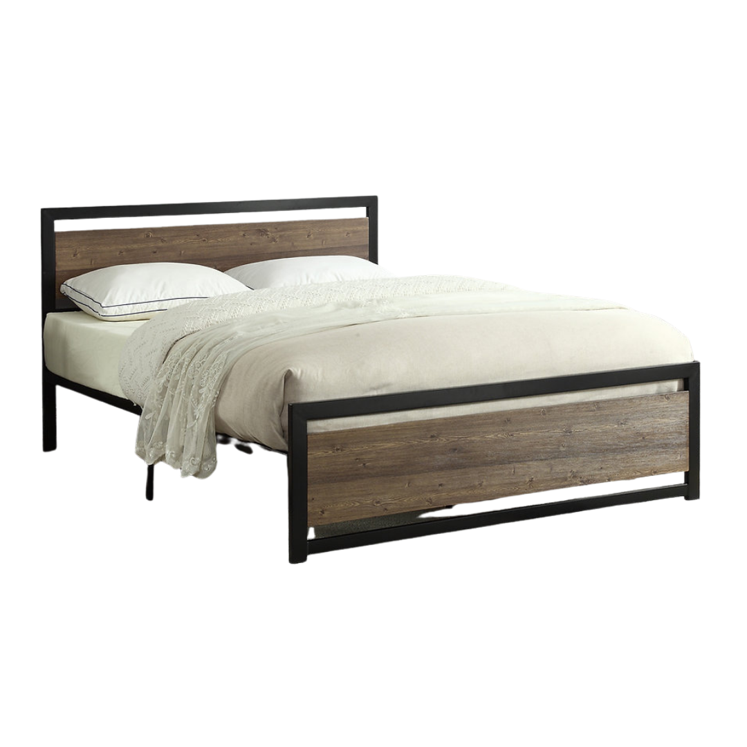 Bravox – Lit simple – Métal/Bois